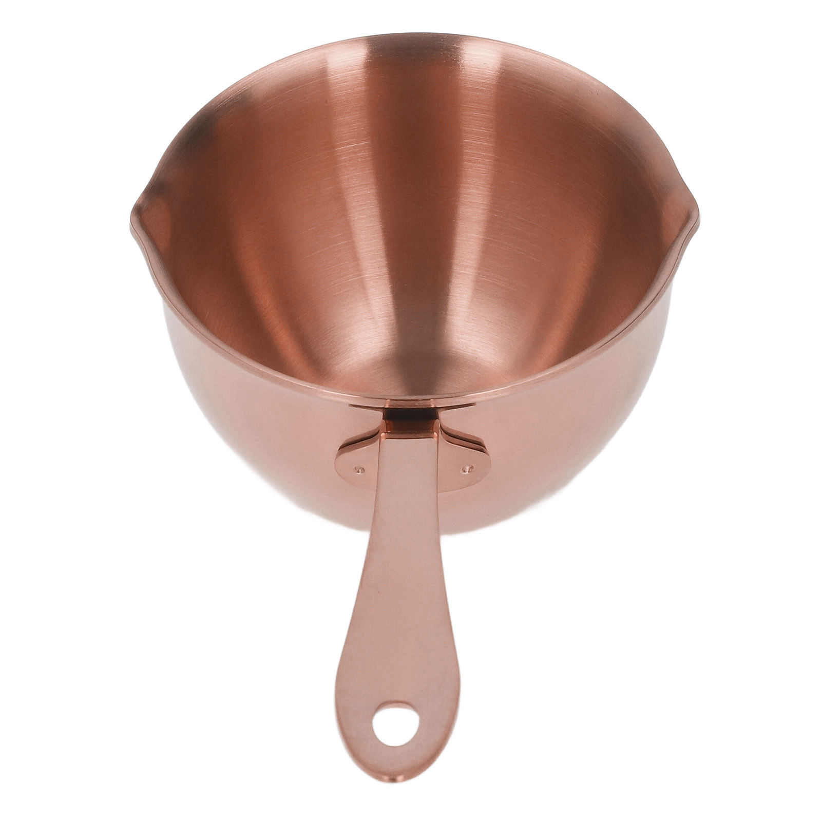Professioneller Edelstahl-kochtopf Für Den Hausgebrauch Mit Ausgießer Für Milch, Schokolade Und Heißes Öl, Roségoldene Farbe.