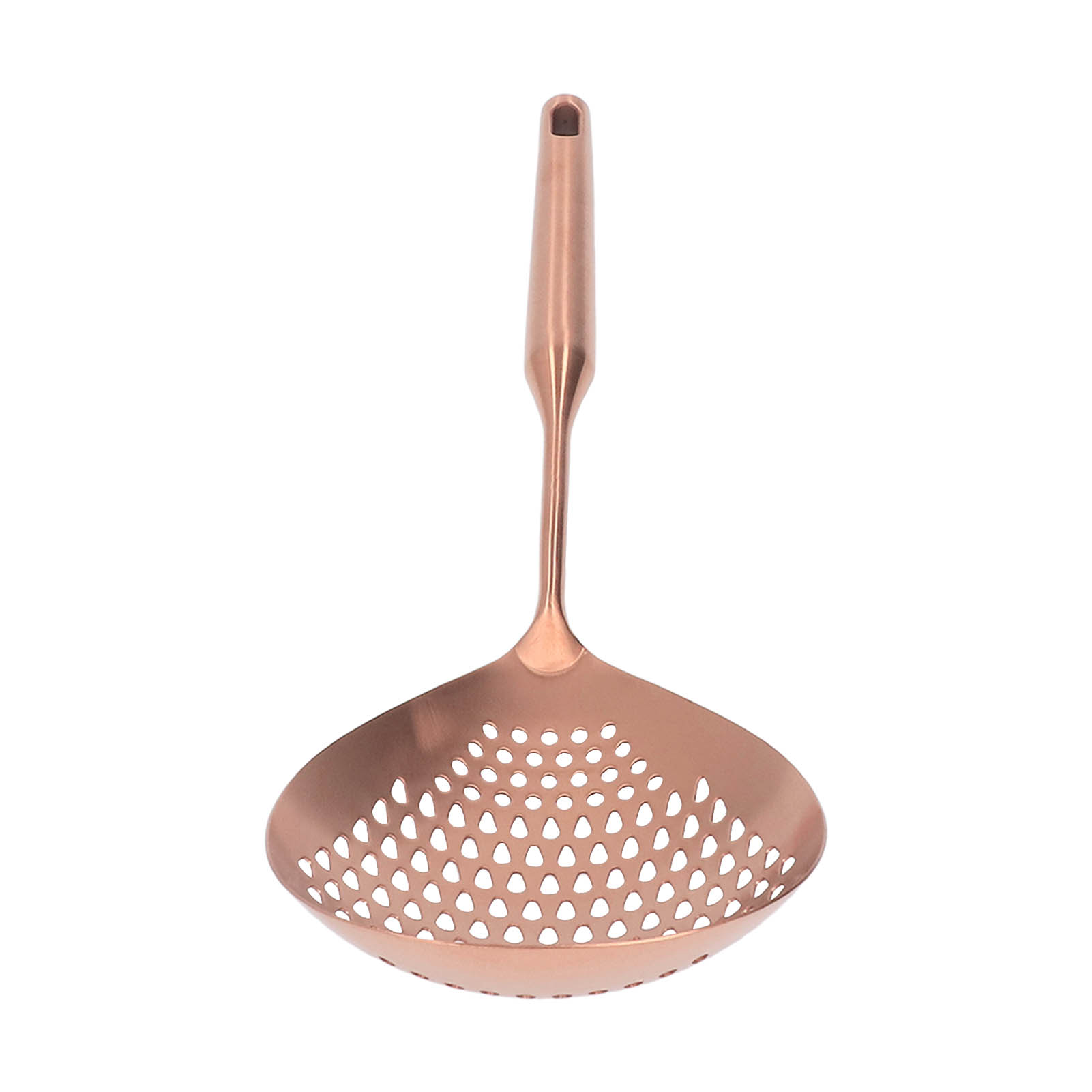 Schaumlöffel Aus Lebensmittelechtem Edelstahl 304, Langer Griff, Großes Fassungsvermögen, Roségoldener Schaumlöffel Für Die Küche
