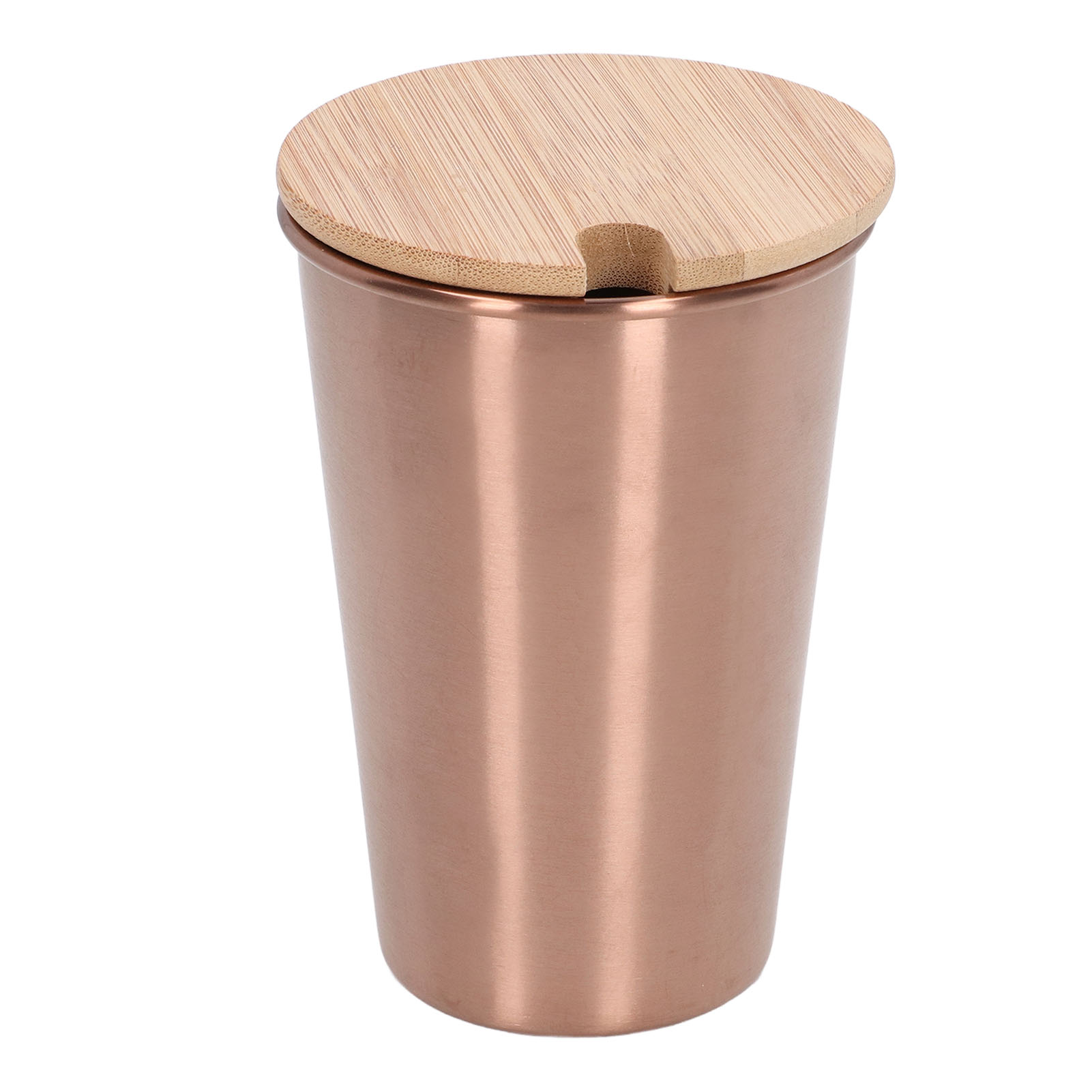500 Ml Bierglas Aus Edelstahl Mit Deckel, Unisex-outdoor-becher, Roségoldener Becher.