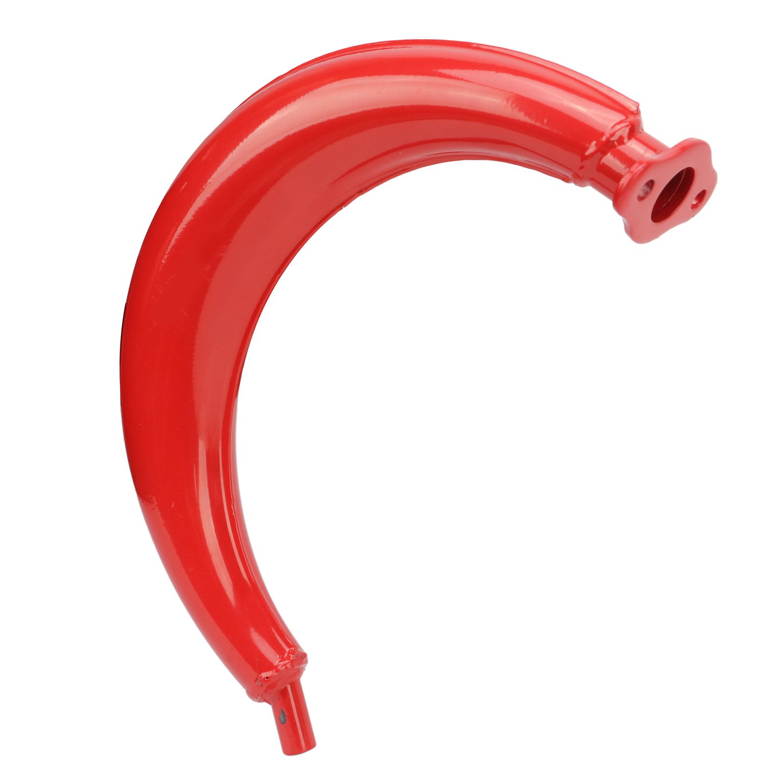 Pot D'Échappement Rouge En Forme De Demi-lune De 40 Mm, Compatible Avec Les Moteurs 2 Temps De 49, 60, 66 Et 80 Cm³.