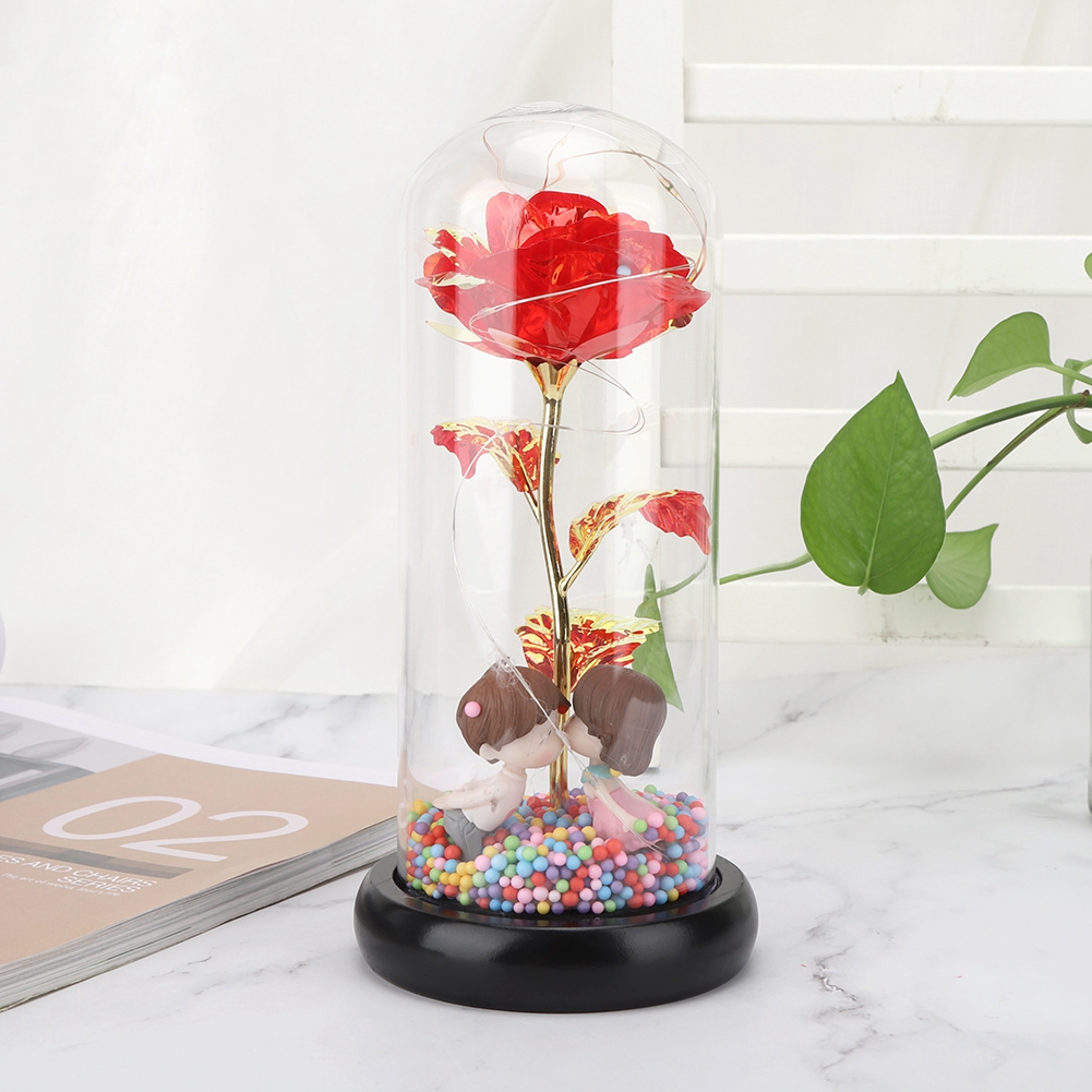 Innovative Romantische Rosenlampe, Led-blumenlicht, Geschenk Für Hochzeit, Geburtstag, Valentinstag, Rot