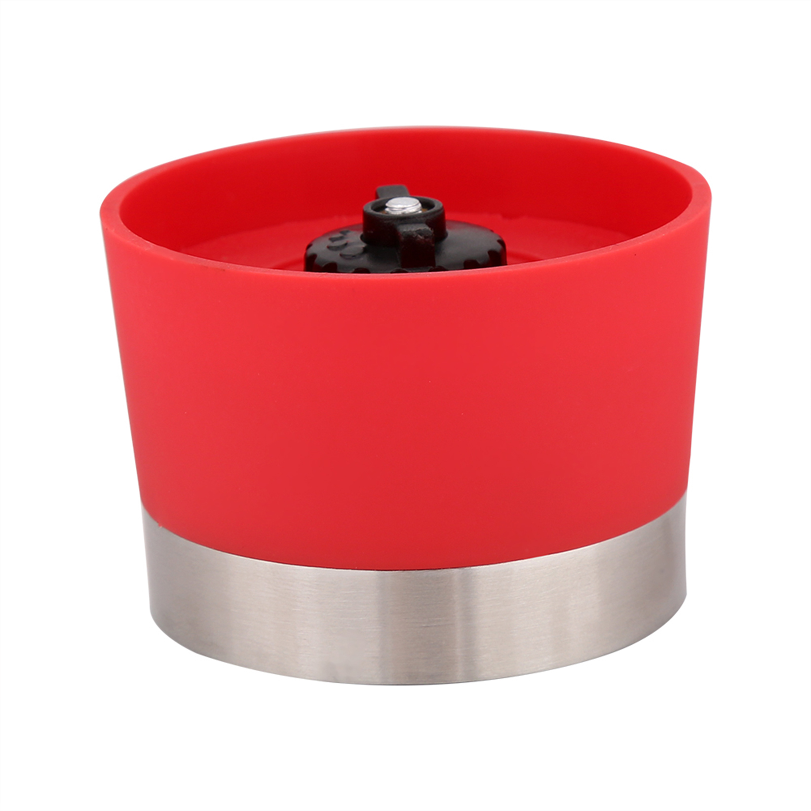 2-in-1 Doppelseitige Manuelle Küchen-salz- Und Pfeffermühle Mit Verstellbarem Keramikrotor, Rot