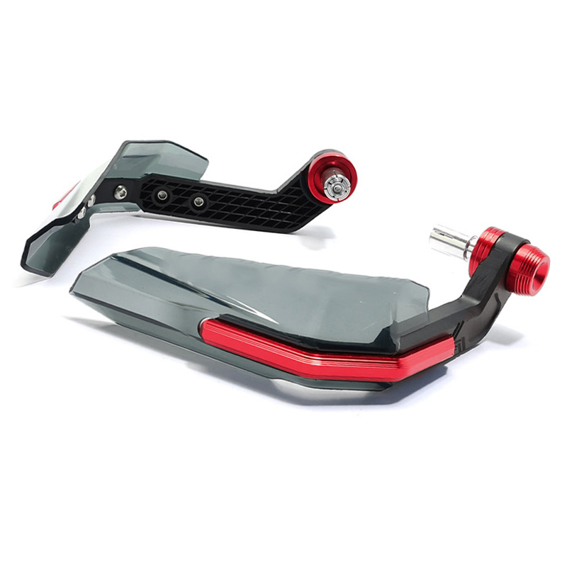 Protège-mains De Moto Haute Résistance Aux Chocs, Déflecteur De Vent Pour Guidon, Rouge