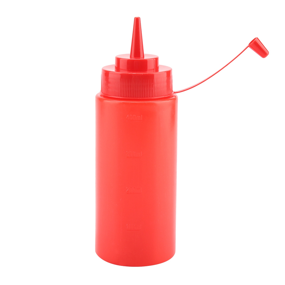 460 Ml 10 Stück / Set Kunststoff-gewürzspender Für Soßen, Öl, Sahne, Essig (rot)