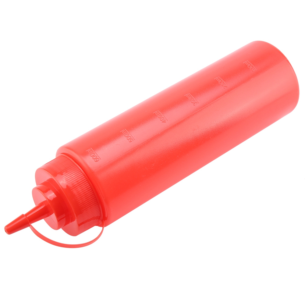 720 Ml 10 Stück / Set Kunststoff-gewürzspender Für Soßen, Öl, Sahne, Essig (rot)