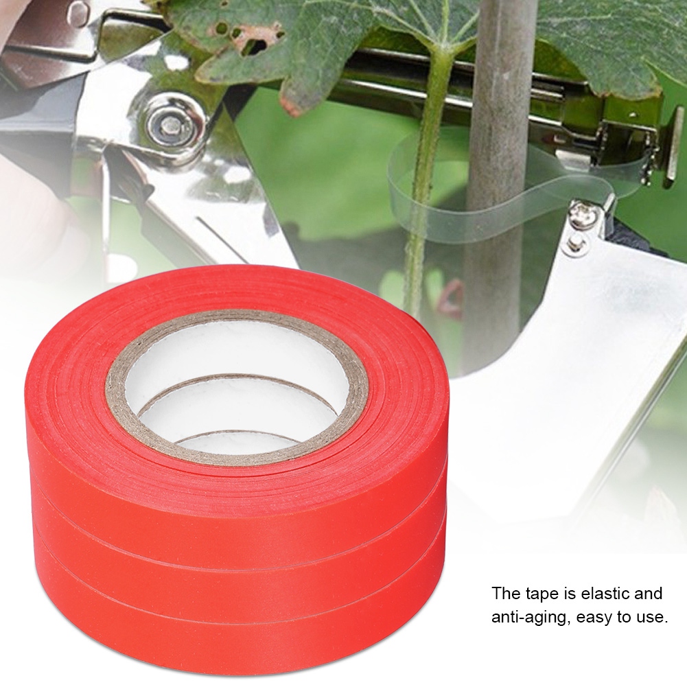 20-teiliges Set Elastisches Anti-aging-gartenband Für Weinreben, Tomaten Und Gurken (rot)