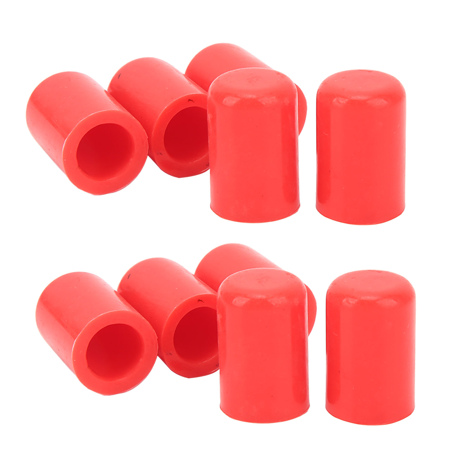 Kit De 10 Capuchons De Tuyau D'Admission D'Air Automobile, Diamètre Intérieur 16 Mm, Rouges