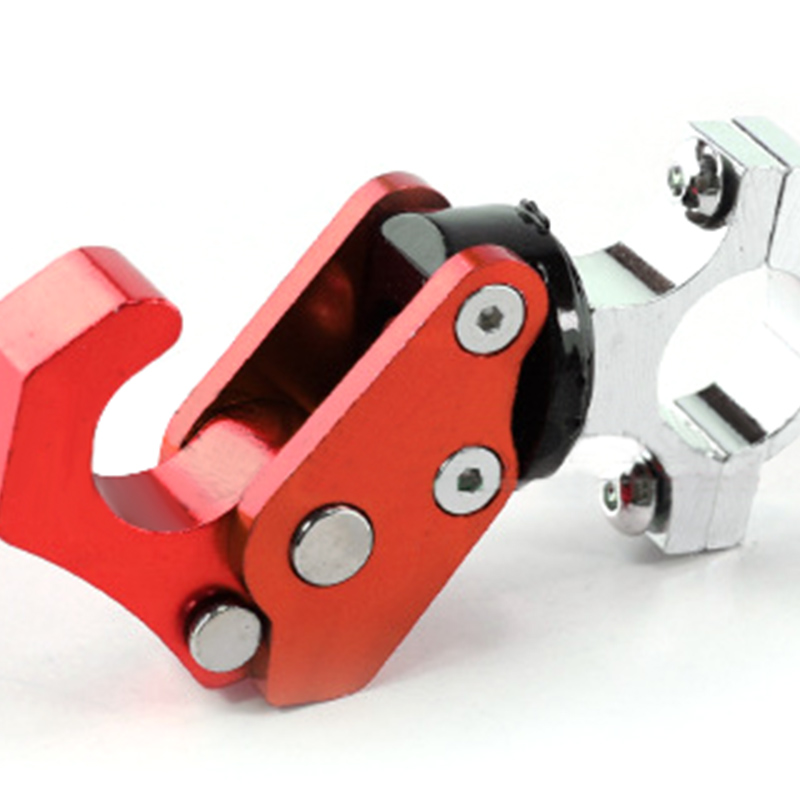 Crochet Pliant À Boucle Robuste En Alliage D'Aluminium Pour Moto, Scooter Et Vélo (rouge)