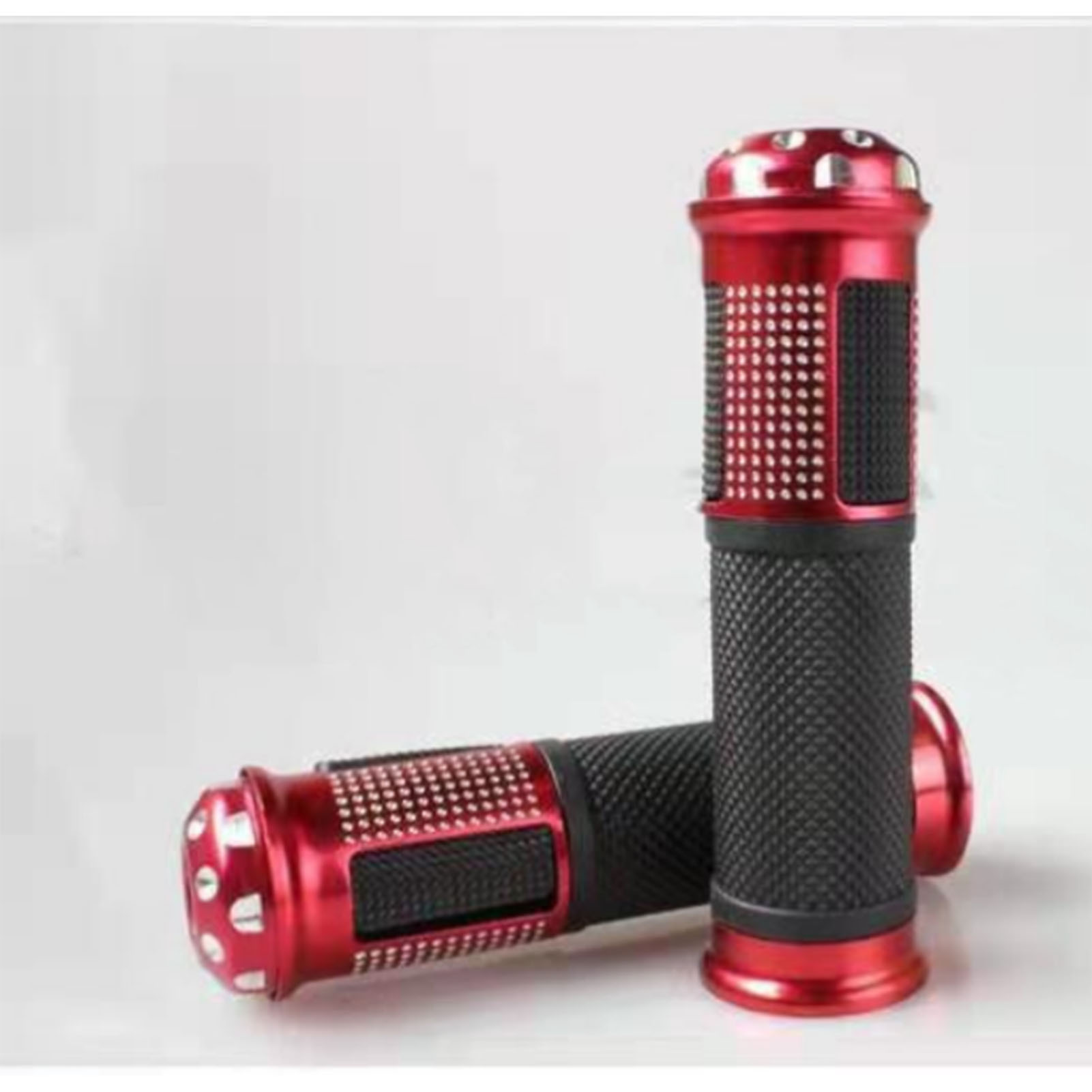 Poignées De Moto Antidérapantes Universelles, Accessoire De Décoration Rouge