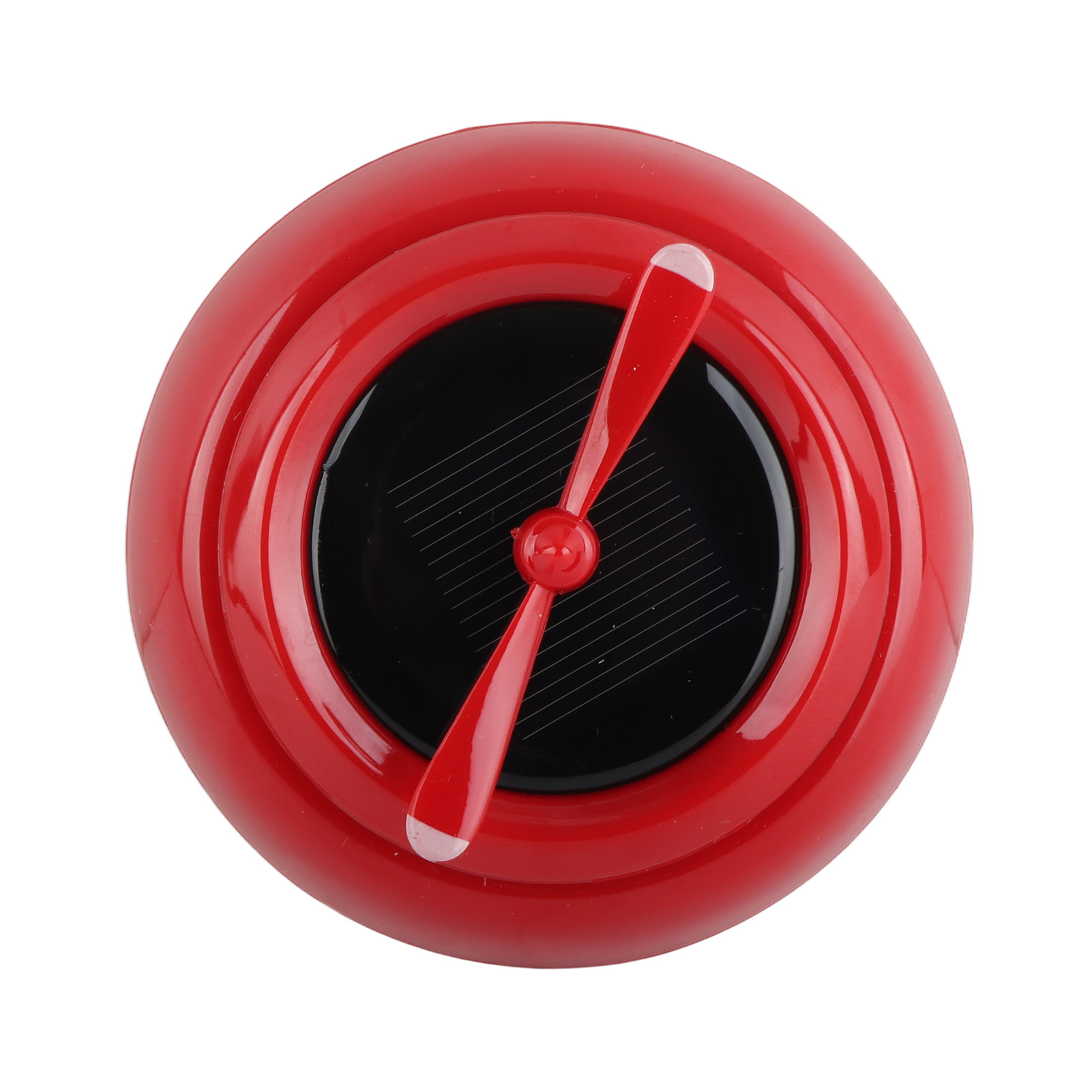 Diffuseur D'Huiles Essentielles Pour Voiture, À Énergie Solaire, Avec Hélice Autorotative, En Métal Robuste Et Rouge.
