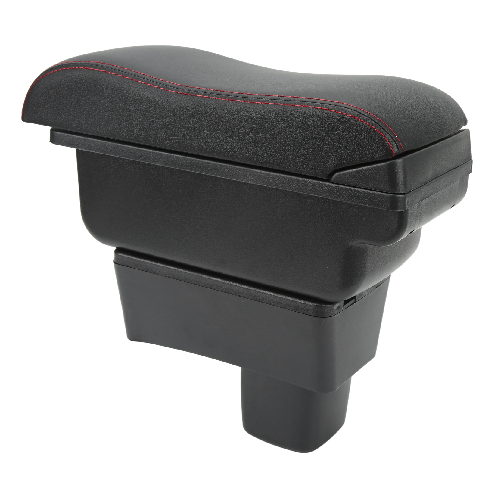 Boîte De Rangement Pour Accoudoir De Console Centrale De Voiture, Grande Capacité, Toucher Lisse, Surface Noire, Ligne Rouge, Remplacement Pour Suzuki Swift 2005-2021