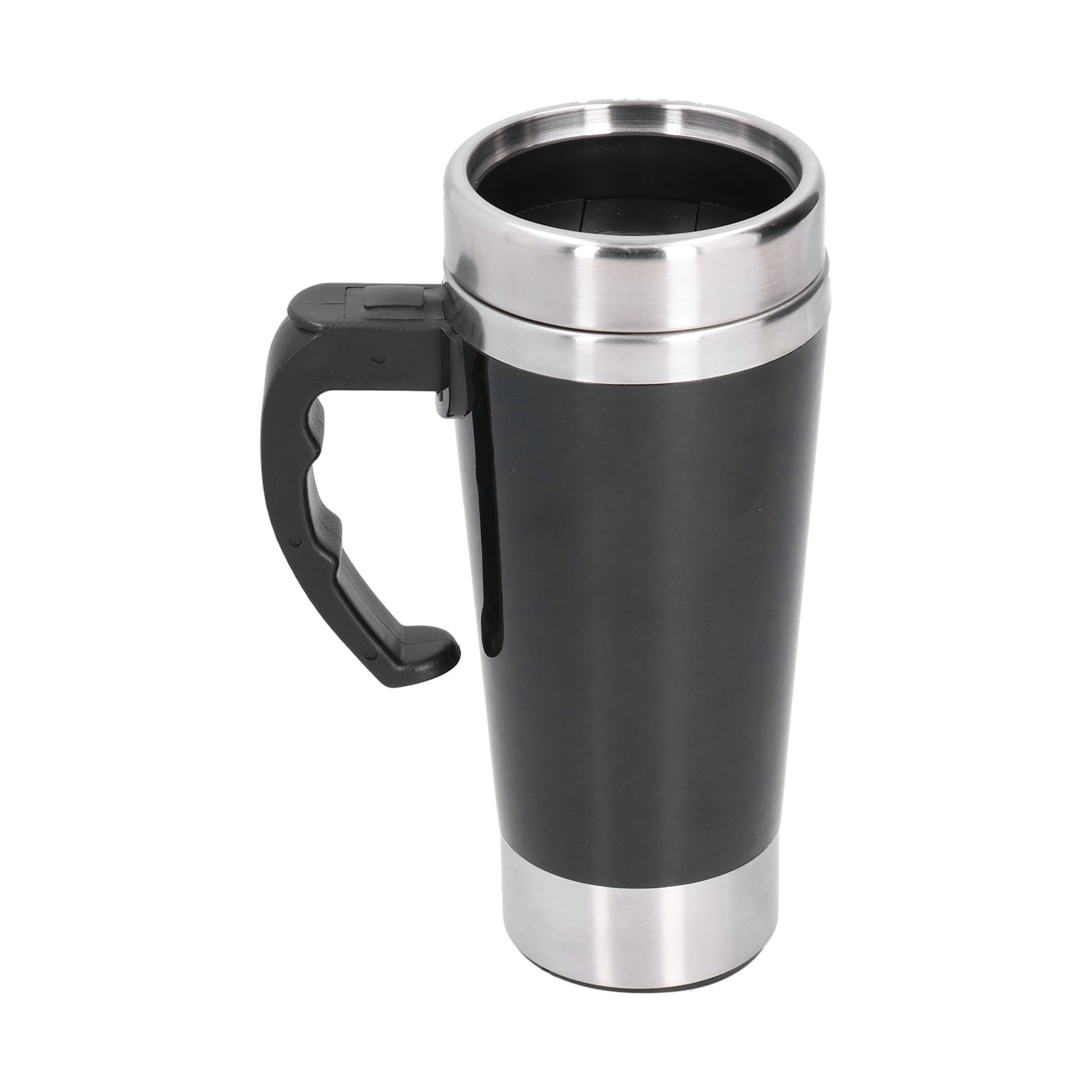 Automatischer Selbstumrührbecher Aus Edelstahl, Schwarz, Großes Fassungsvermögen, Kaffeemischbecher