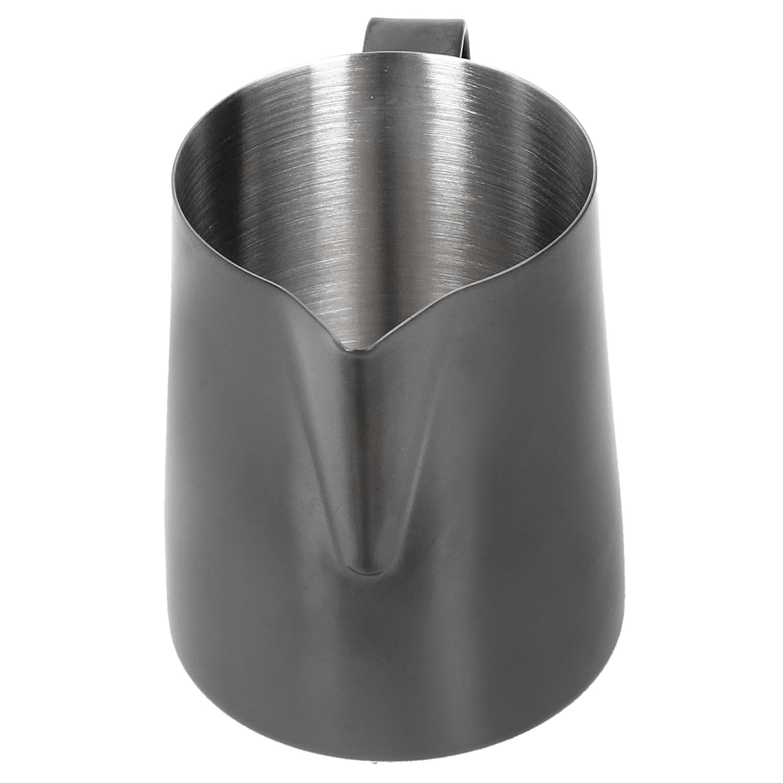 Multifunktionale Kaffeetasse Mit Milchaufschäumkännchen, Edelstahl-latte-becher Mit Henkel, Schwarz, 350 Ml
