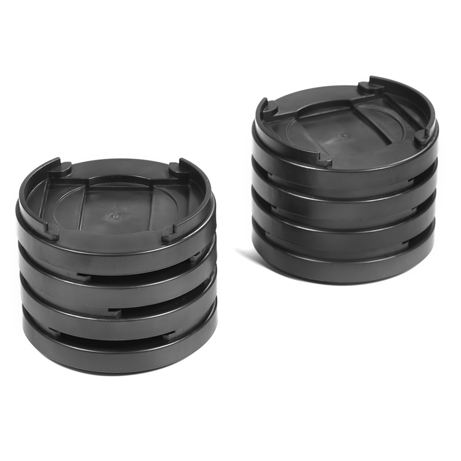 8-teiliges Set Kunststoff-möbelbein-rutschschutzmatten Mit Mehrfachschlitzen, Rutschfeste Bettstopper, Fußmatten Für Tisch, Schreibtisch, Sofa Und Stühle (schwarz)