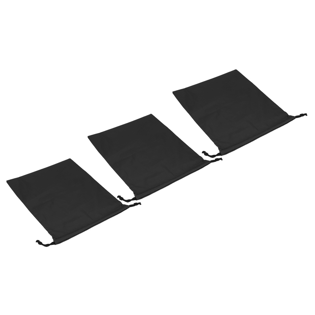 Nylon-kordelzugbeutel, Wasserdicht, Staubdicht, Aufbewahrungsbeutel Für Schuhe Und Kleidung, Schwarz