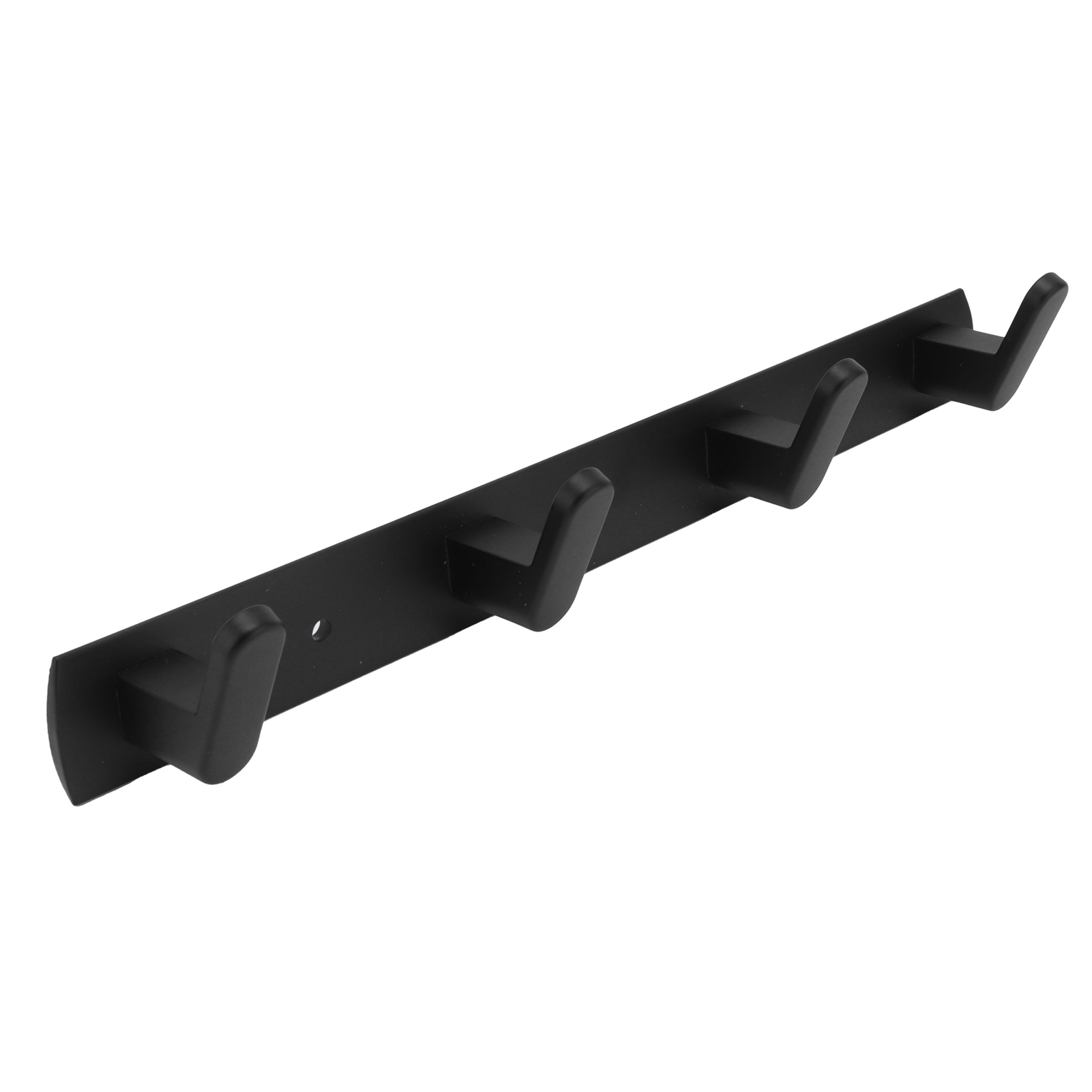 Simple Space Aluminium-reihenhaken, Wandmontage, Für Küche, Bad, Kleiderschrank, Schwarz, 4 Haken