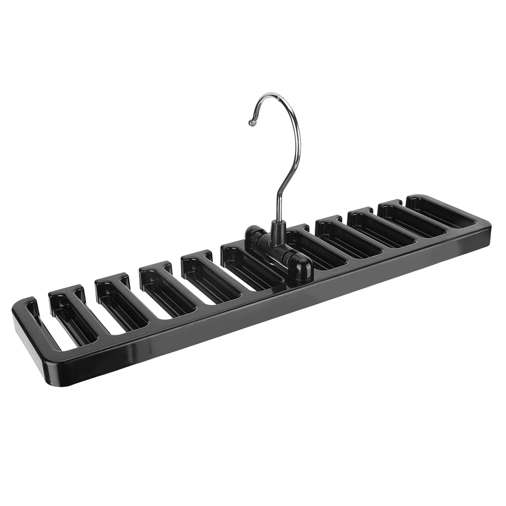 Multifunktionaler Krawattenhalter Mit Drehbarem Haken Und Gürtelhalterung, Kleiderschrank-krawattenaufbewahrungsorganizer, Schwarz