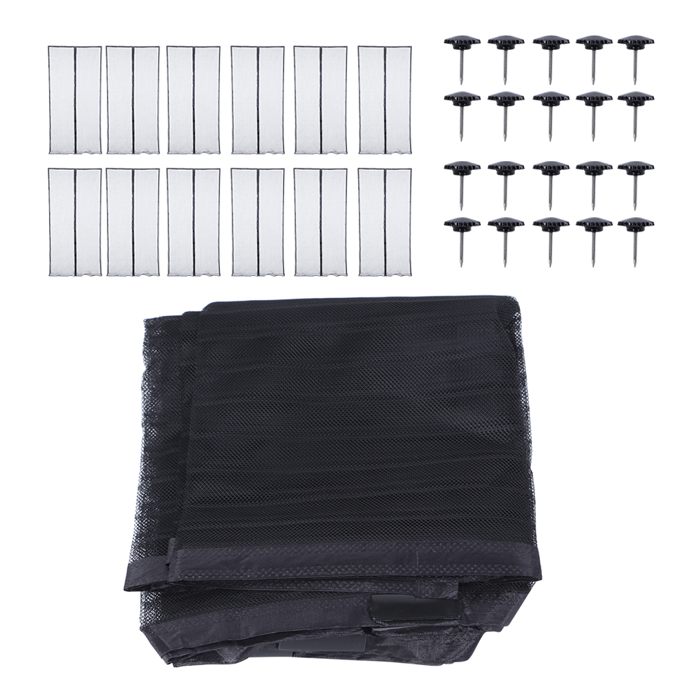 120 X 210 Cm Magnetischer, Schwarzer Insektenschutz-türvorhang Aus Polyester, Einzelnes Insektenschutzgitter Mit Polyester-kantenabdeckung