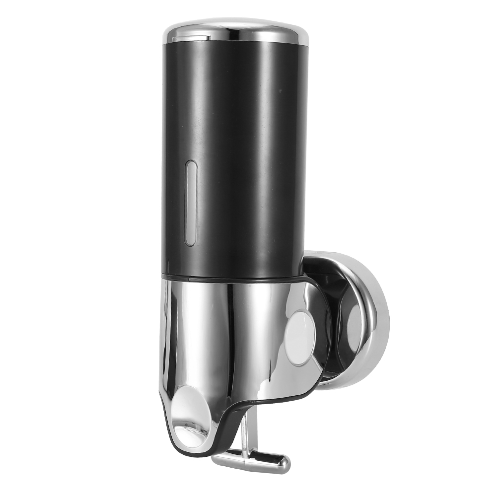 Handbetriebener Flüssigseifenspender Für Hotelbadezimmer, Wanddusche, Shampoo-spenderflasche, Becher 6030, Schwarz, Einzelbecher