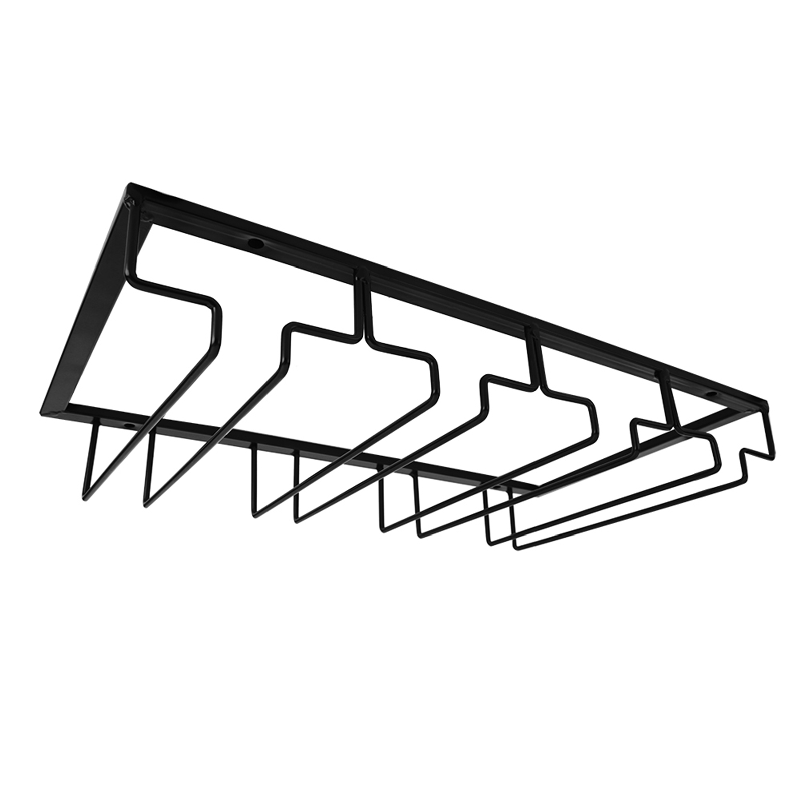 Schwarzes Weinglas-aufbewahrungsregal, Organizer, Aufhänger, Halter Für Küche, Bar, Restaurant