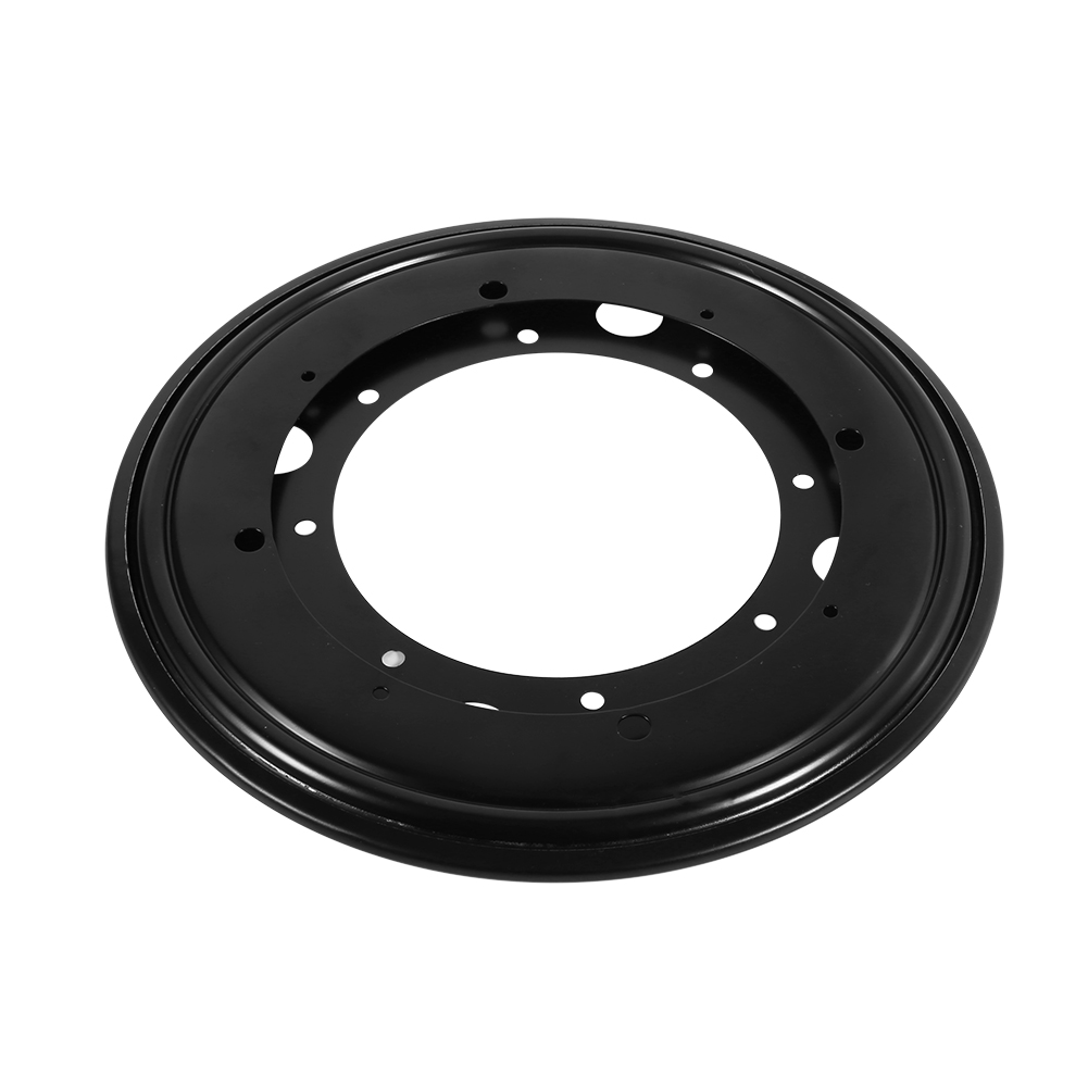 Hochleistungs-drehteller Aus Verzinktem Stahlblech Mit Kugellager Und Drehbarer Schwenkplatte (9 Zoll, Schwarz)
