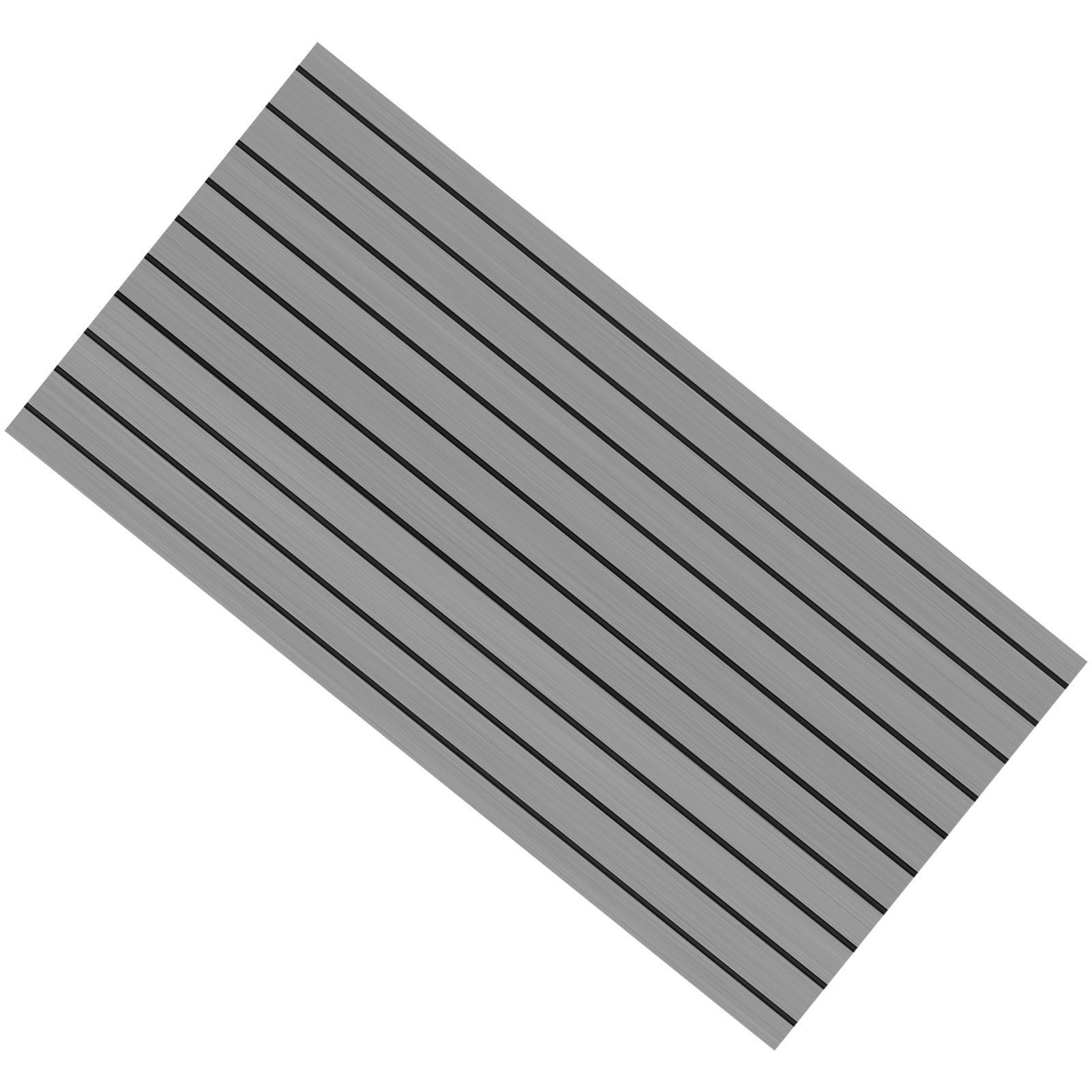 Boots-, Marine- Und Wohnmobil-bodenmatte Aus Eva-schaum, Rutschfeste Deckplatte, 240 X 60 Cm / 94,5 X 23,6 Zoll (grau/schwarz)