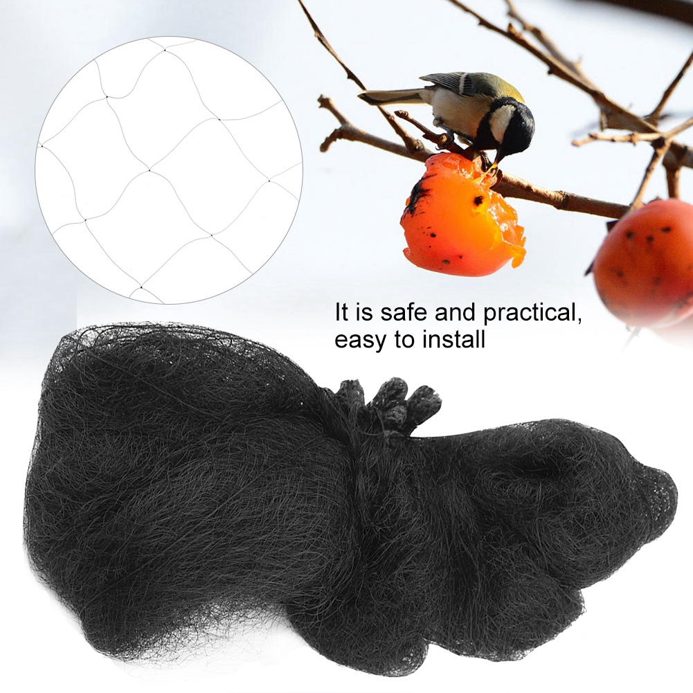 Schwarzes Nylon-vogelschutznetz Für Landwirtschaft, Pflanzenteiche, Obstgärten Und Gärten (s)