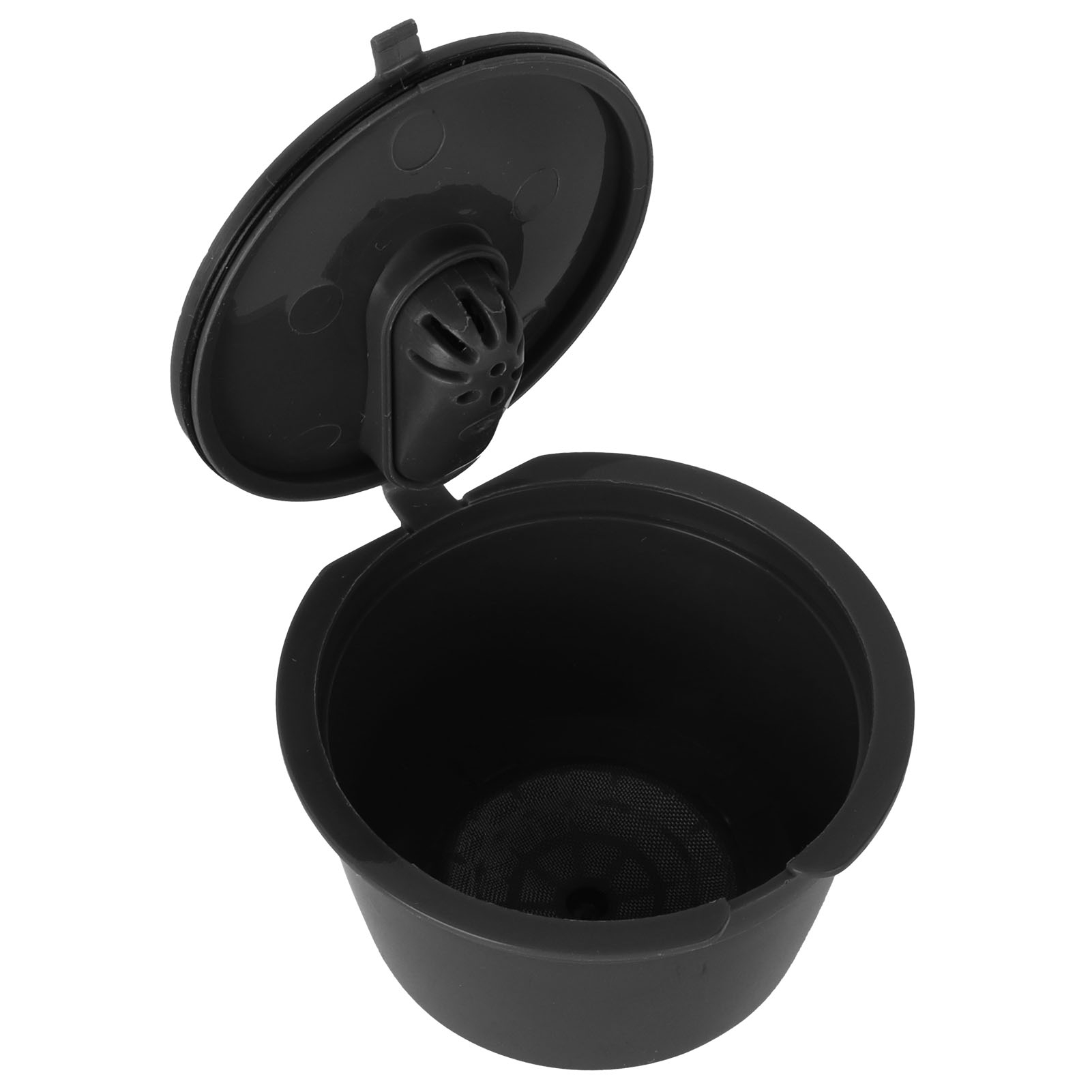 Wiederverwendbare Kaffeefilterbecher Für Dolce-kaffeekapseln, Zubehör Für Kaffeemaschinen, Geeignet Für Zuhause Und Büro, Schwarz, 51–100 Ml