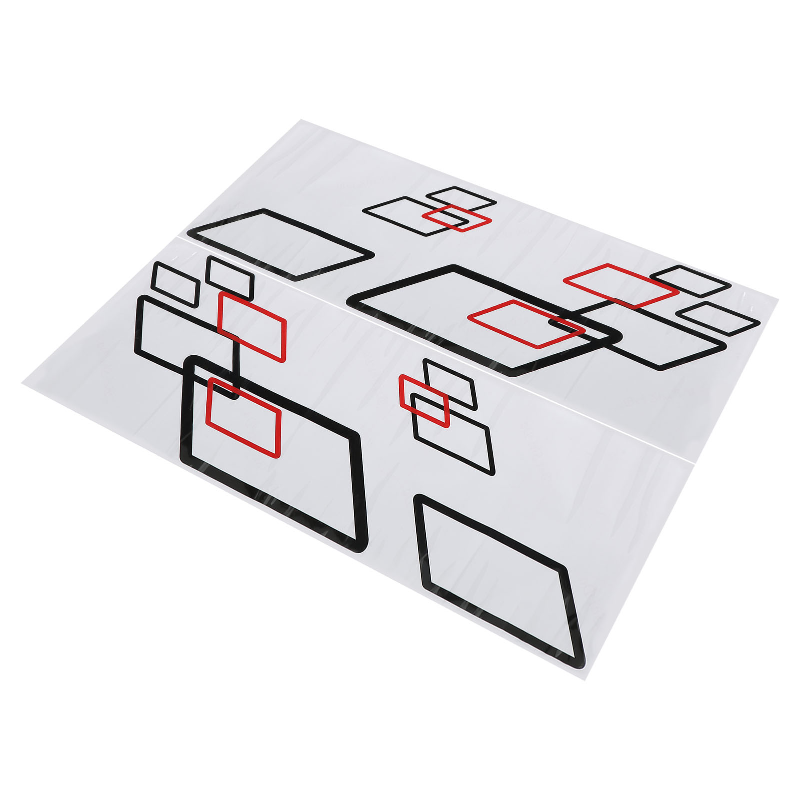 Autocollants Latéraux De Carrosserie 100 X 38 Cm En Pvc, Pour Voiture, Camion Ou Course, Style Sportif, Noir Et Rouge. Décoration À Faire Soi-même.