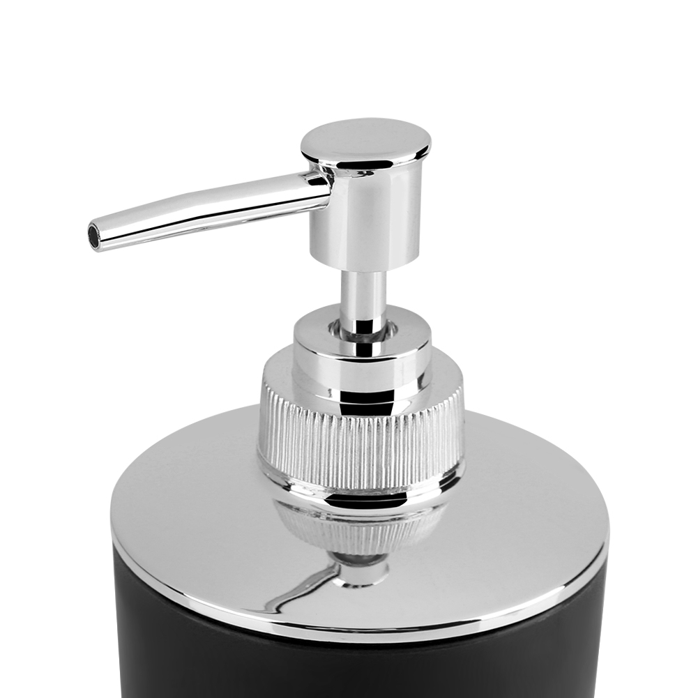 4-teiliges Badezimmer-accessoire-set Inklusive Becher, Zahnbürstenhalter, Seifenschale Und Seifenspender (schwarz)