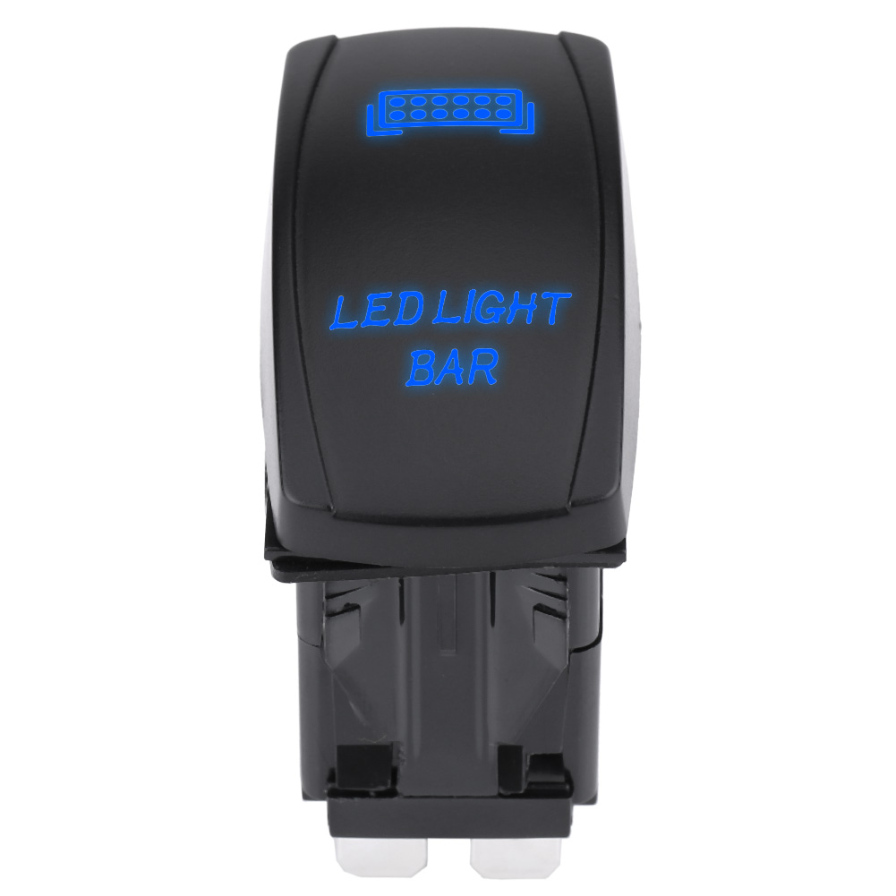 5-poliger 12v 24v Spst Wasserdichter Ein/aus-schalter Für Led-lichtleisten, Auto, Boot, Lkw (blau)