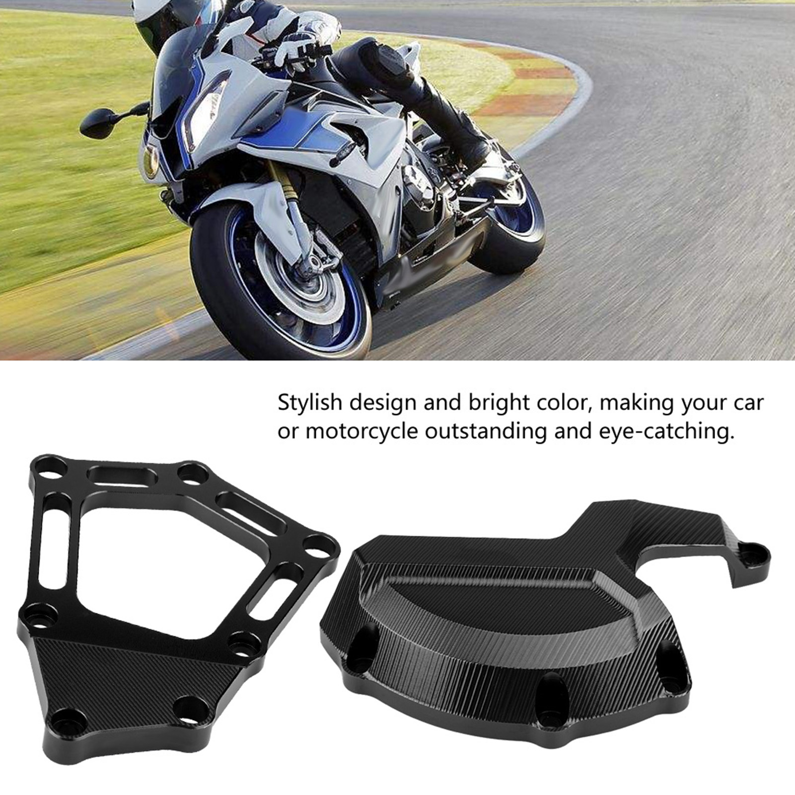 Paar Schwarze Motorschutzbügel Für S1000rr 2009-2016, Hochwertige Kunststoff-schutzabdeckungen