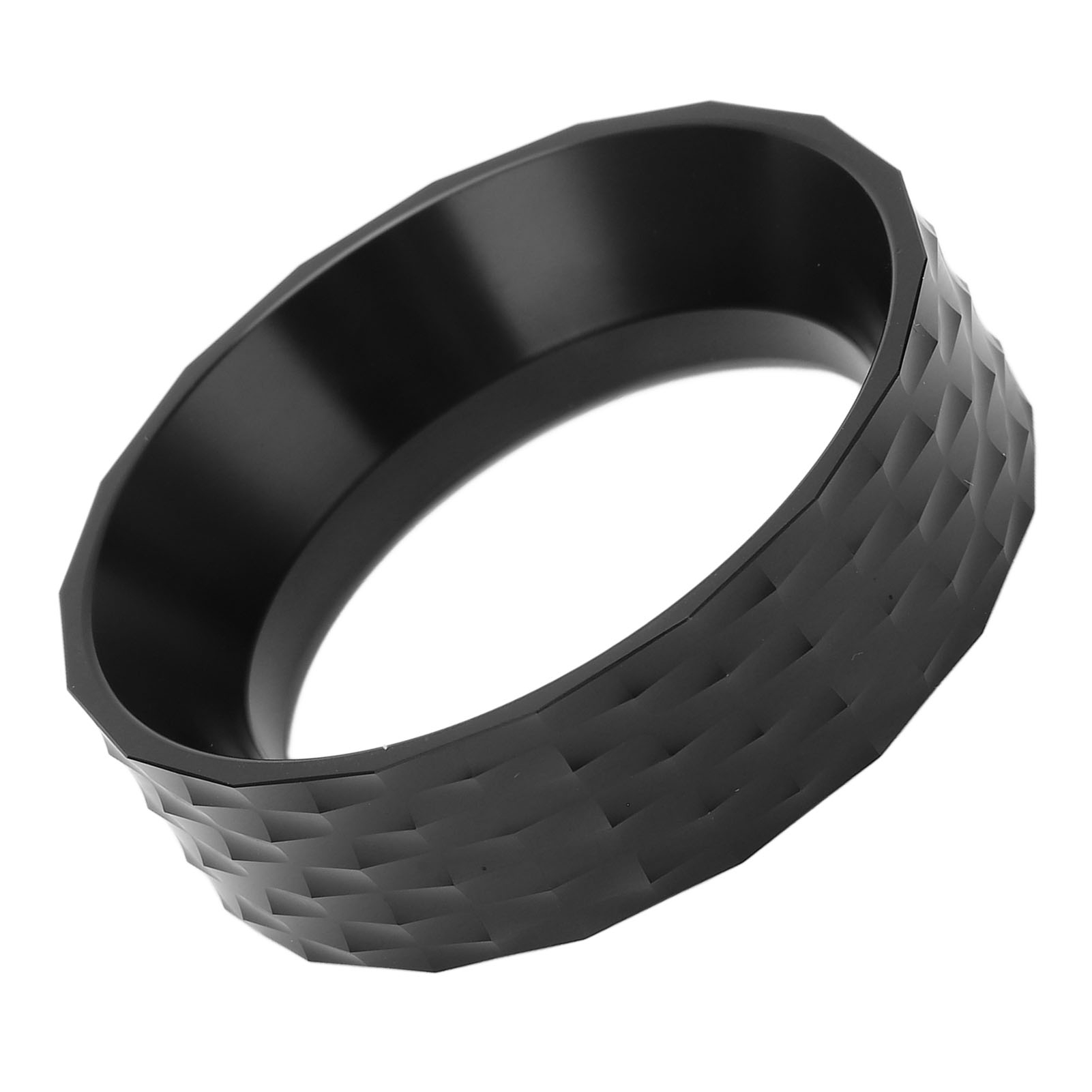Espressomaschinen-siebträger, Magnetischer Staubring, 51-mm-auslaufring, Schwarz