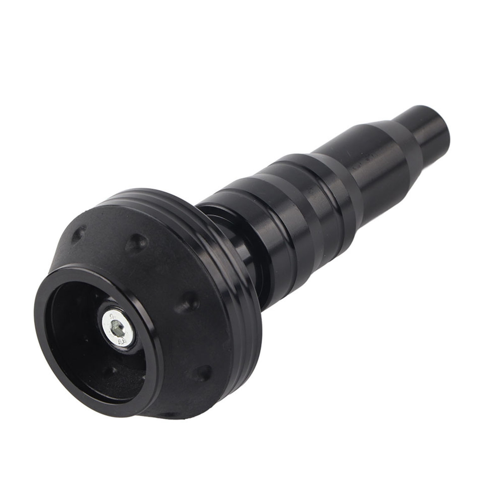 Cnc-gefräste Aluminium-motorrad-sturzschutzkappe, Auspuffrahmenpuffer, Schwarze Kappe