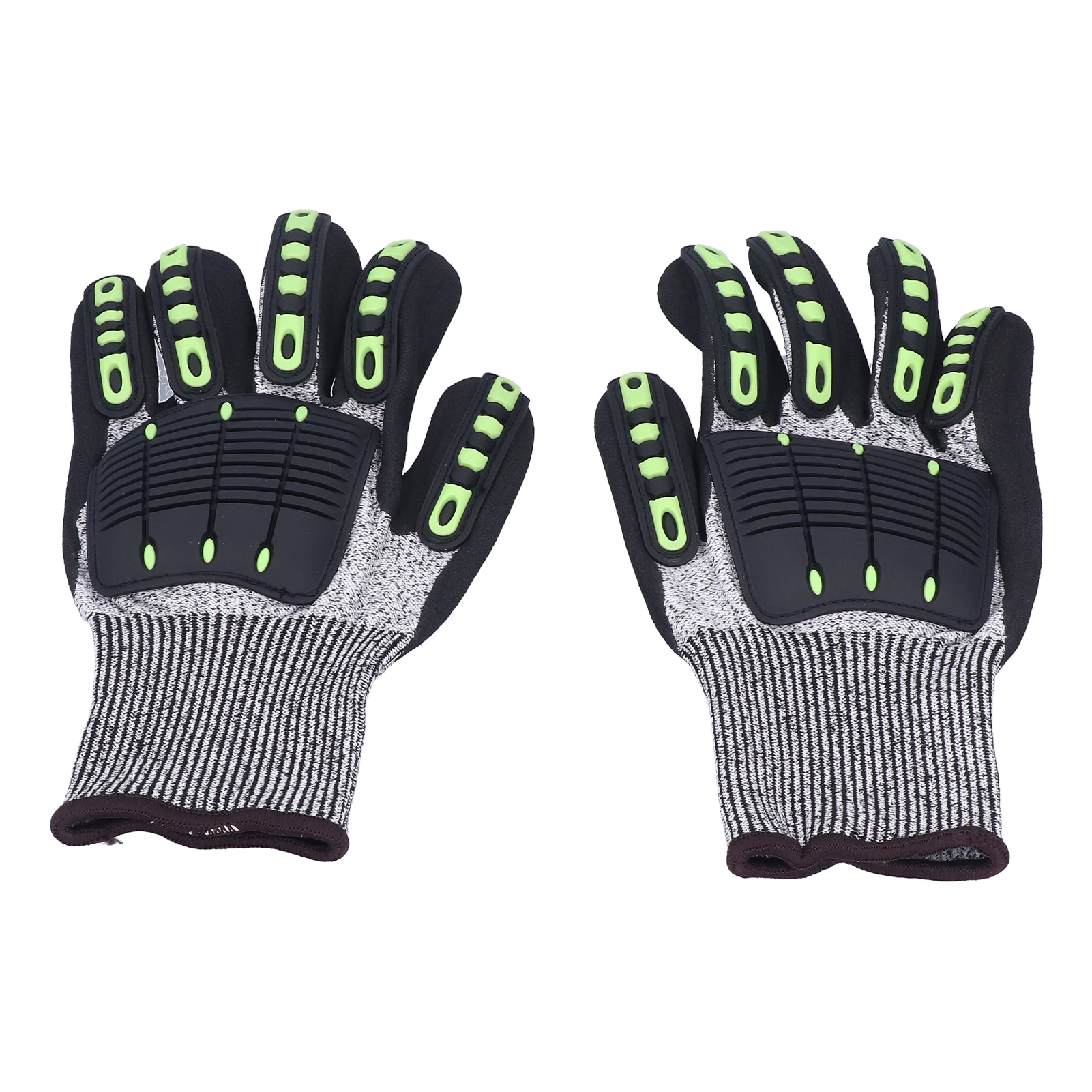 Schnittfeste Schutzhandschuhe Der Stufe 5, Stoßdämpfend, Für Gartenarbeit, Heimwerken Im Freien, Sport, Schwarzes Modell.