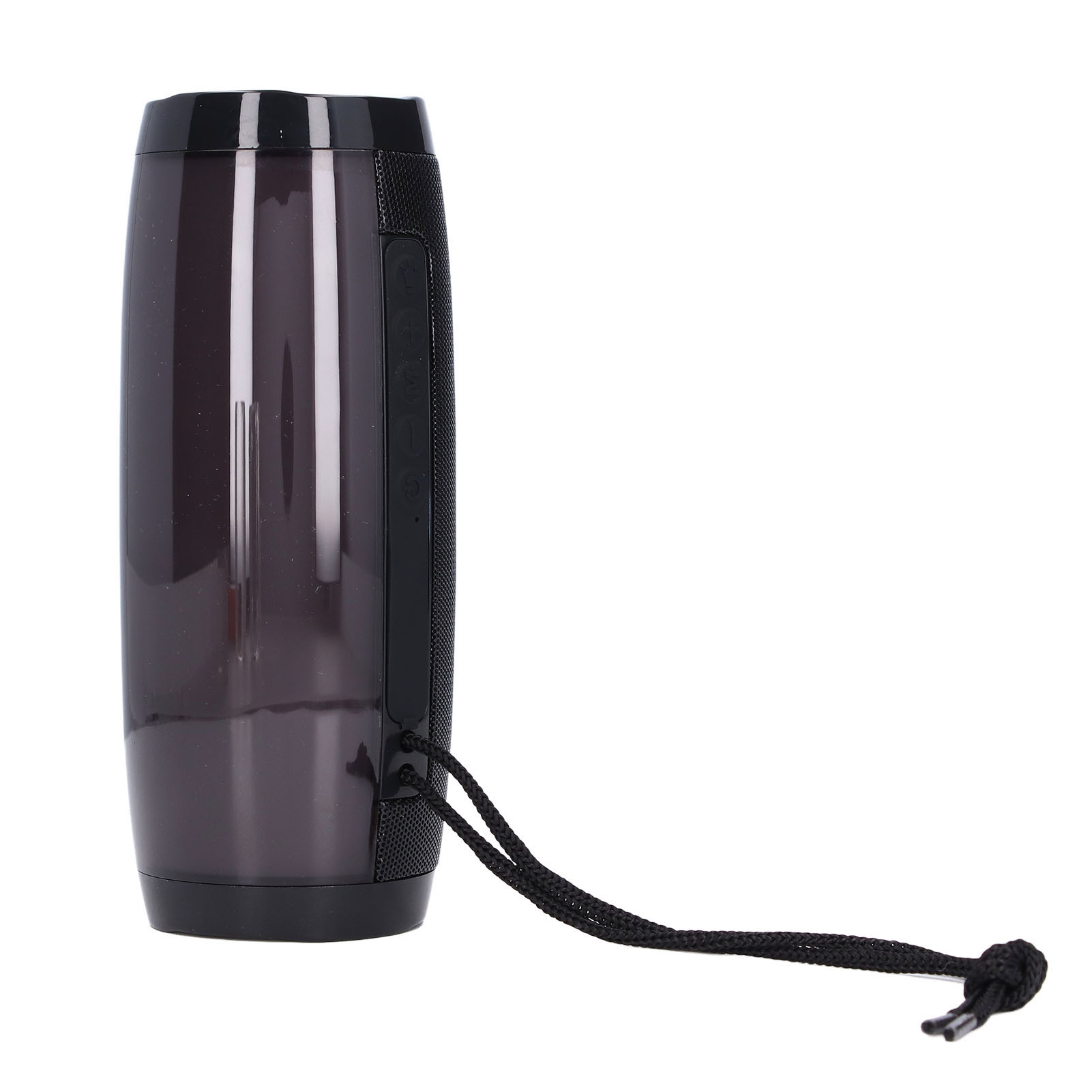 Mehrfarbiger Led-bluetooth-lautsprecher, Kabelloser Fm-radiolautsprecher, Tragbar Mit Kartenleser, Kreatives Geburtstagsgeschenk (schwarz, Eingebauter Akku)