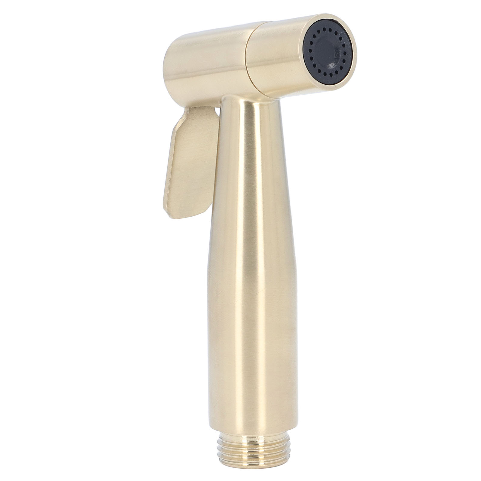 G1/2 Dusch-wc, Schwarz, Mit Druckwasser-warm-/kaltwasserfunktion, Wc-bürste, Intimwaschfunktion, Matt Gebürstetes Goldfinish