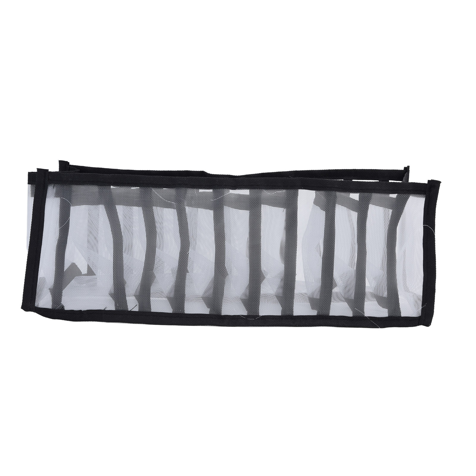 Faltbares Aufbewahrungsgitter Für Unterwäsche, Schwarz, 11 Fächer Für Bhs, Socken Und Slips, Faltbarer Schubladenorganizer.