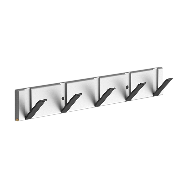 Einziehbare Wandhaken Aus Aluminium, Platzsparende, Schwebende Garderobenständer, Silber Und Schwarz, Montage Mit Oder Ohne Bohren.