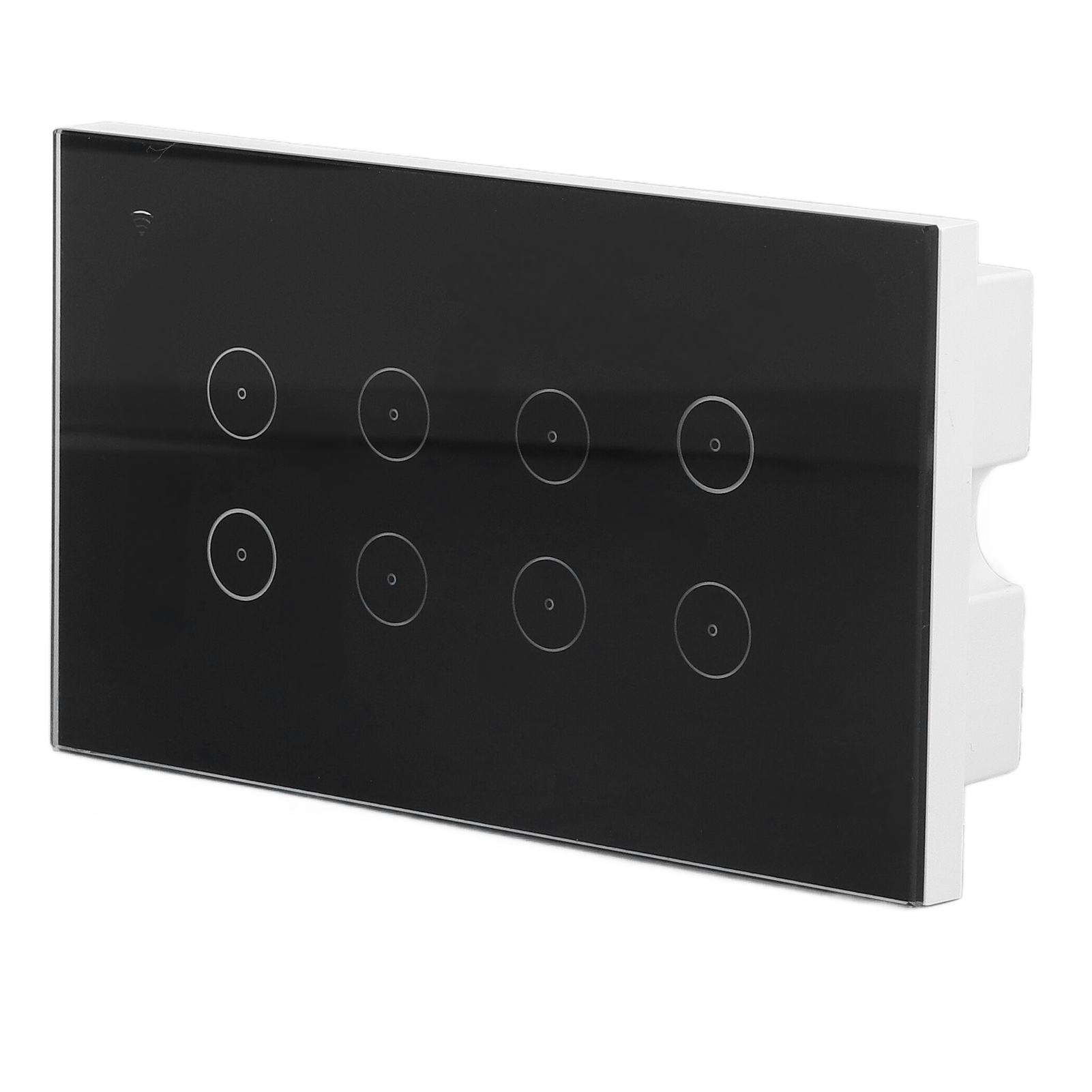 Tuya Smart 8-wege-wlan-touchschalter, 147-panel, Schwarz, 95-250v/ac, Ce-zertifiziert, Für Hotels Und Apartments.