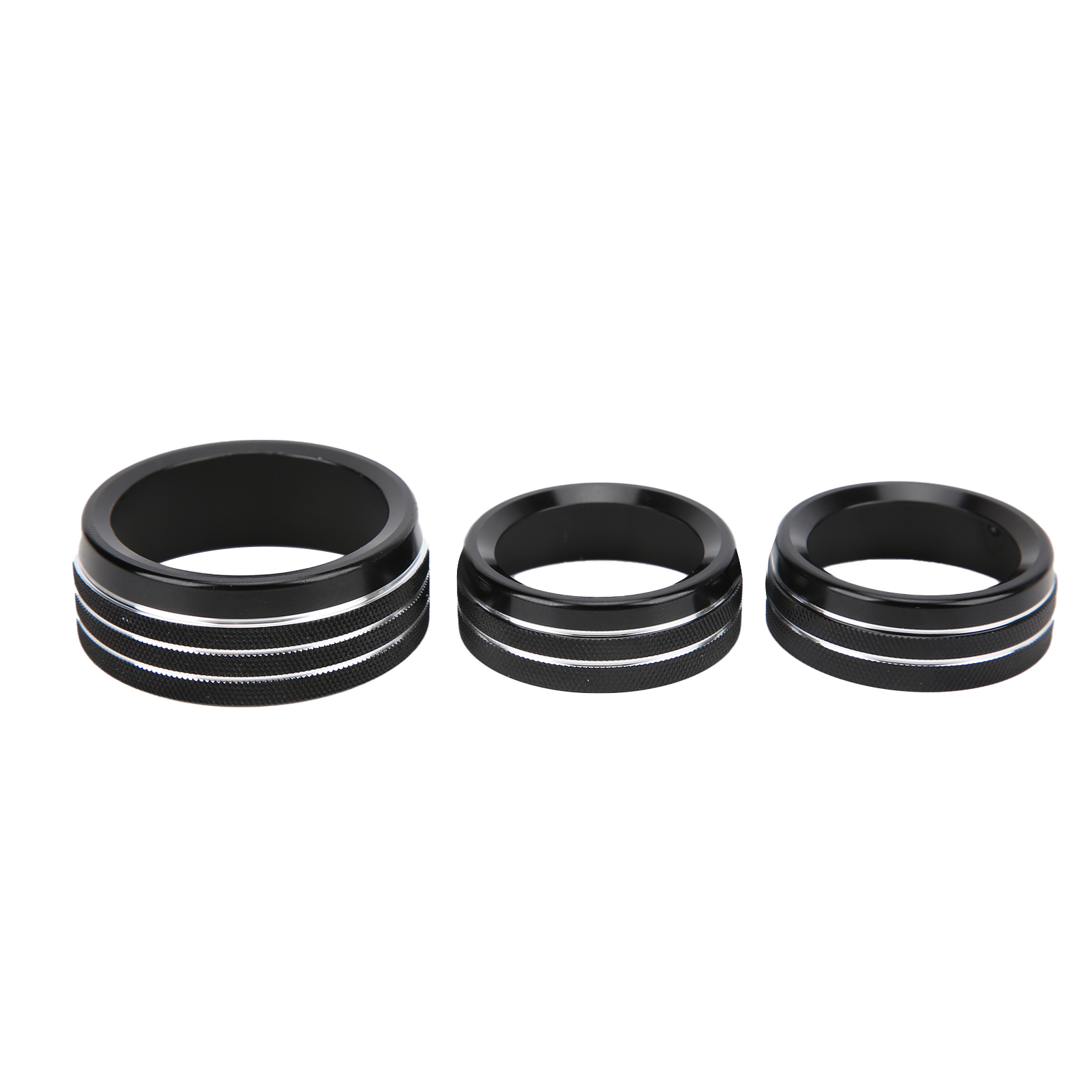 Schwarze Zierringe Für Die Tasten Des A/c-audioschalters, Ersatzteil Für Dodge Charger/challenger 2015-2019