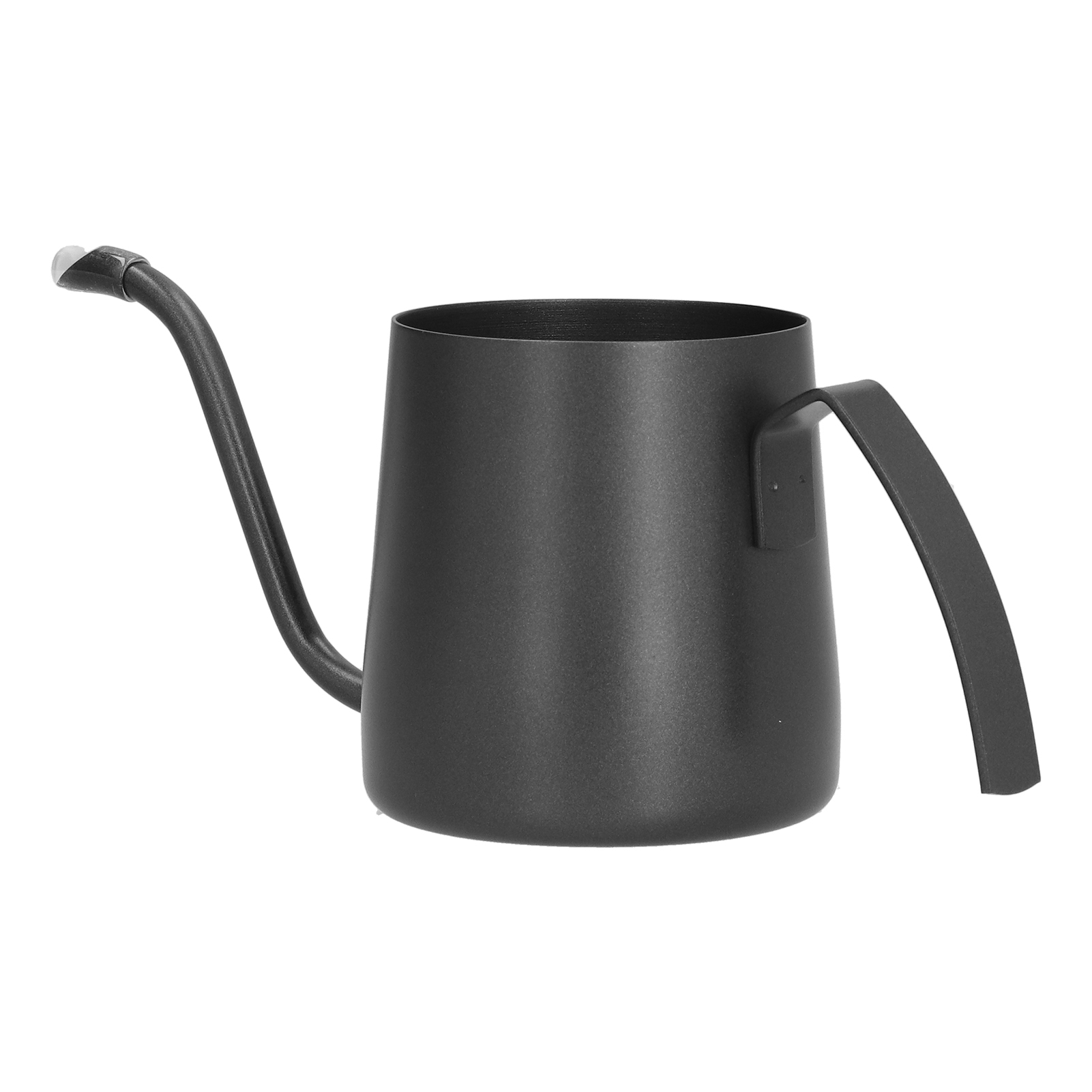 Kaffeekessel Mit Langem Ausguss, Unbeschichtete Edelstahl-kaffeekanne, 250-ml-teekanne (schwarz)