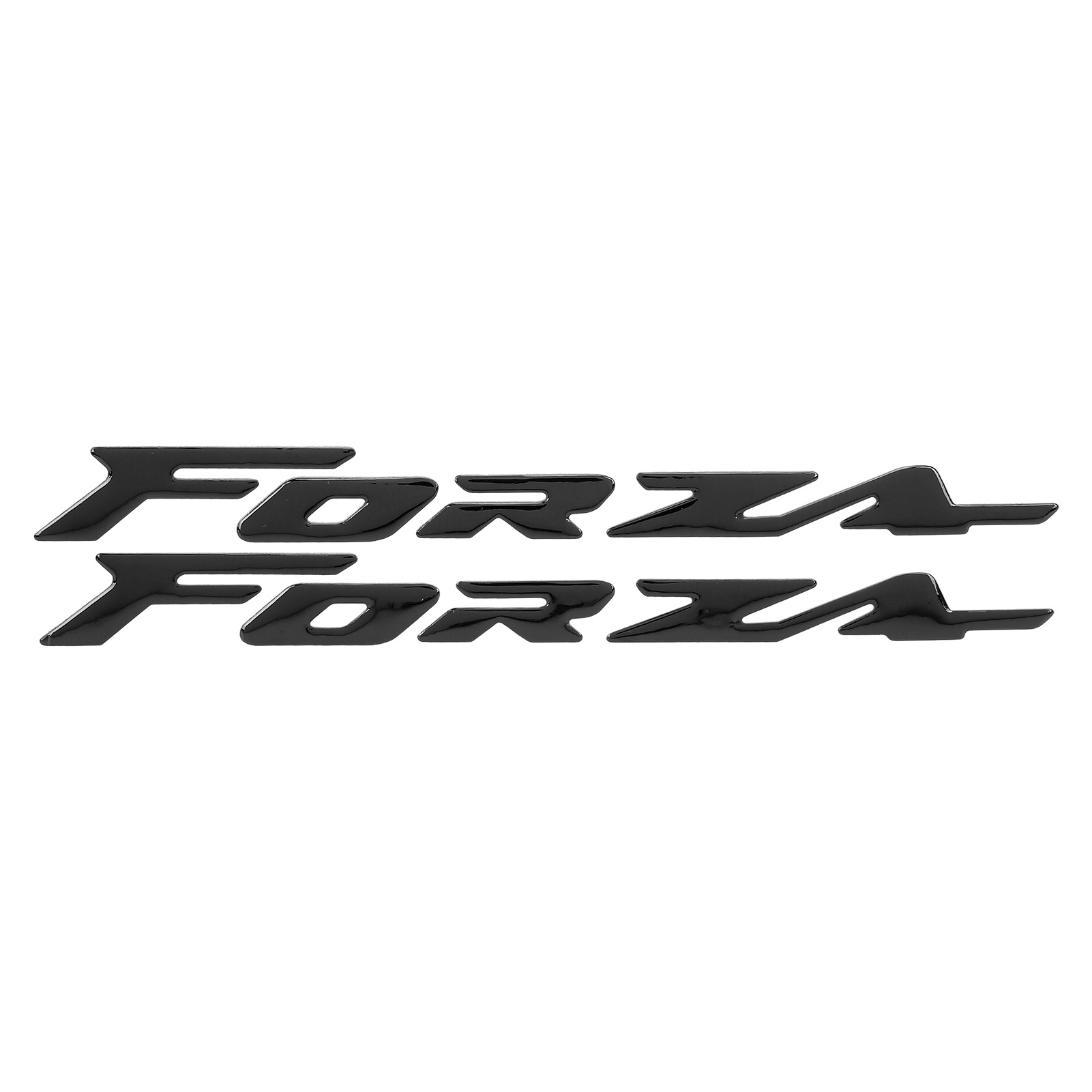 Paar 3d-emblem-aufkleber Für Die Verkleidung Von Honda Forza 300, 125 Und 250 Motorrädern, Schwarz