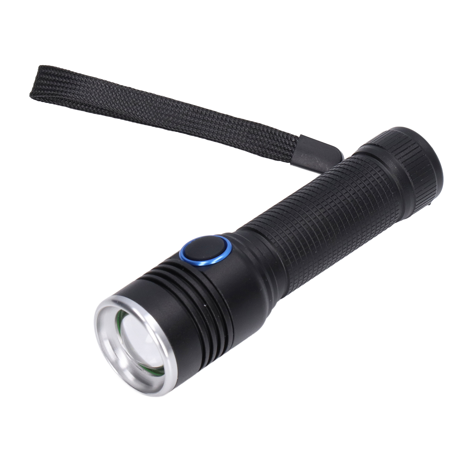 T6 2000lm Led-taschenlampe, Drehbarer Zoom, Wasserdicht, Für Wandern, Camping, Reisen, Abenteuer, Notfälle, Heimgebrauch (batterie Nicht Enthalten, S18, Schwarz)