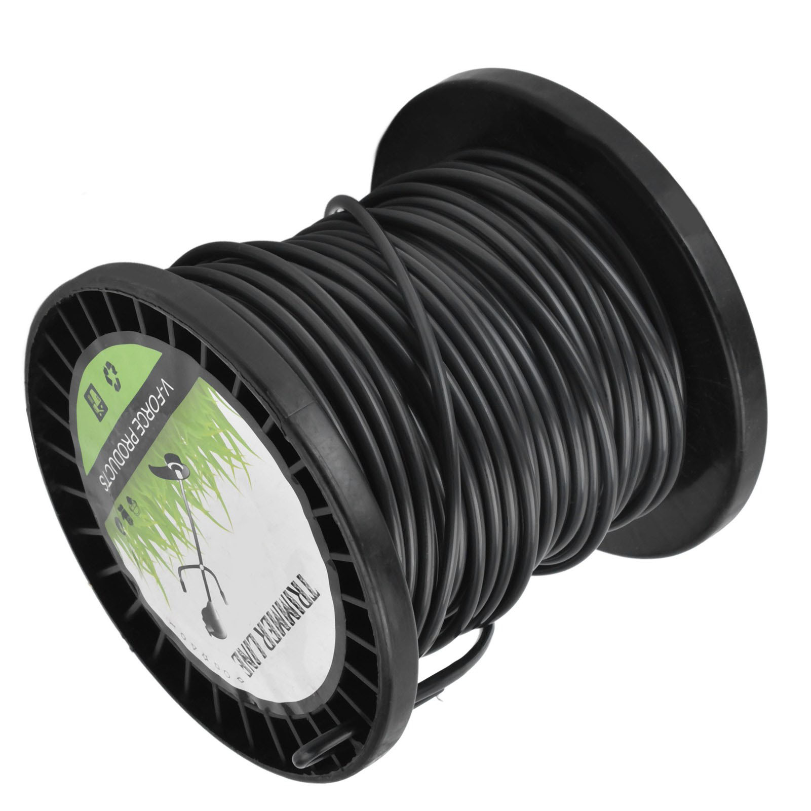 Rundschneidfaden 3,3 Mm Für Husqvarna Freischneider, 30 M Schwarze Spule Für Kantentrimmer.