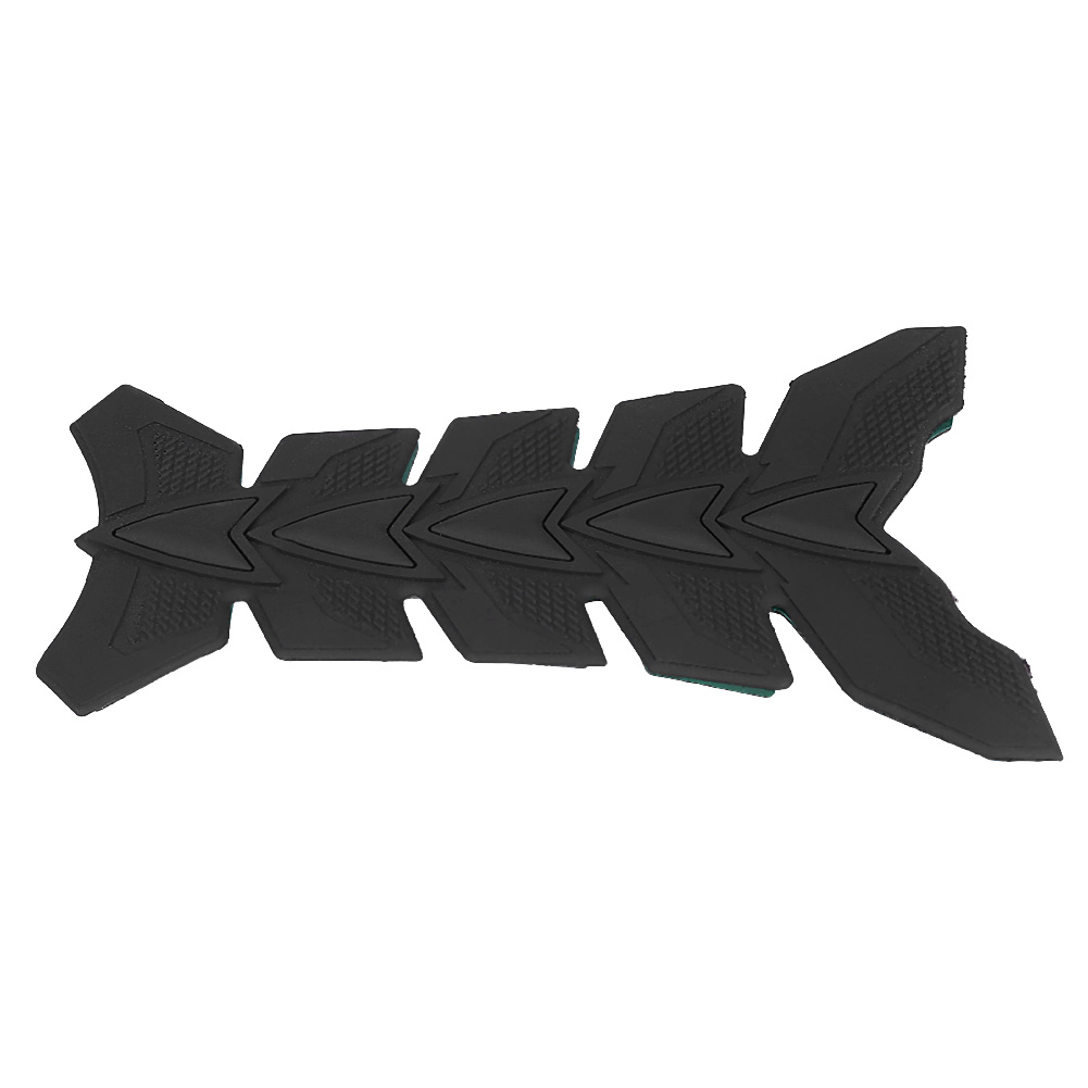 Schwarzer 3d-gelaufkleber Für Motorradtank, Fischgrätenschutz, Rutschfester Dekoraufkleber