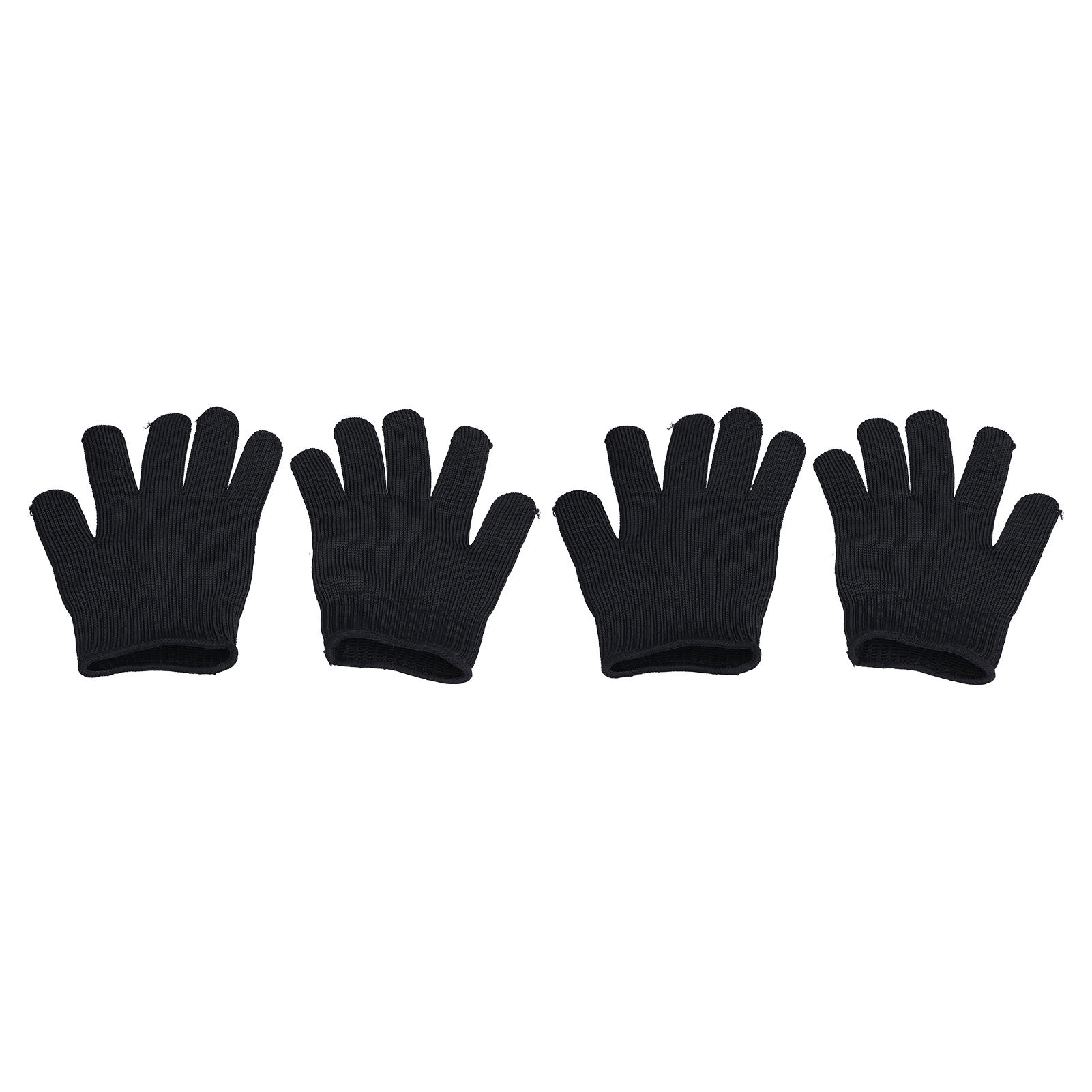 2er-pack Schnittfeste Edelstahlhandschuhe, Schutzklasse 5, Verstärkt, Messerfest, Rutschfest, Schwarz, Größe M (verkauf Im 2er-pack)