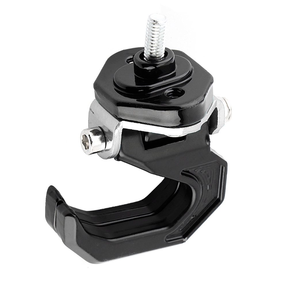 Modifizierte Universelle Motorradtasche Mit Schwarz/silberner Aluminium-hakenhalterung Für Motorradgepäck