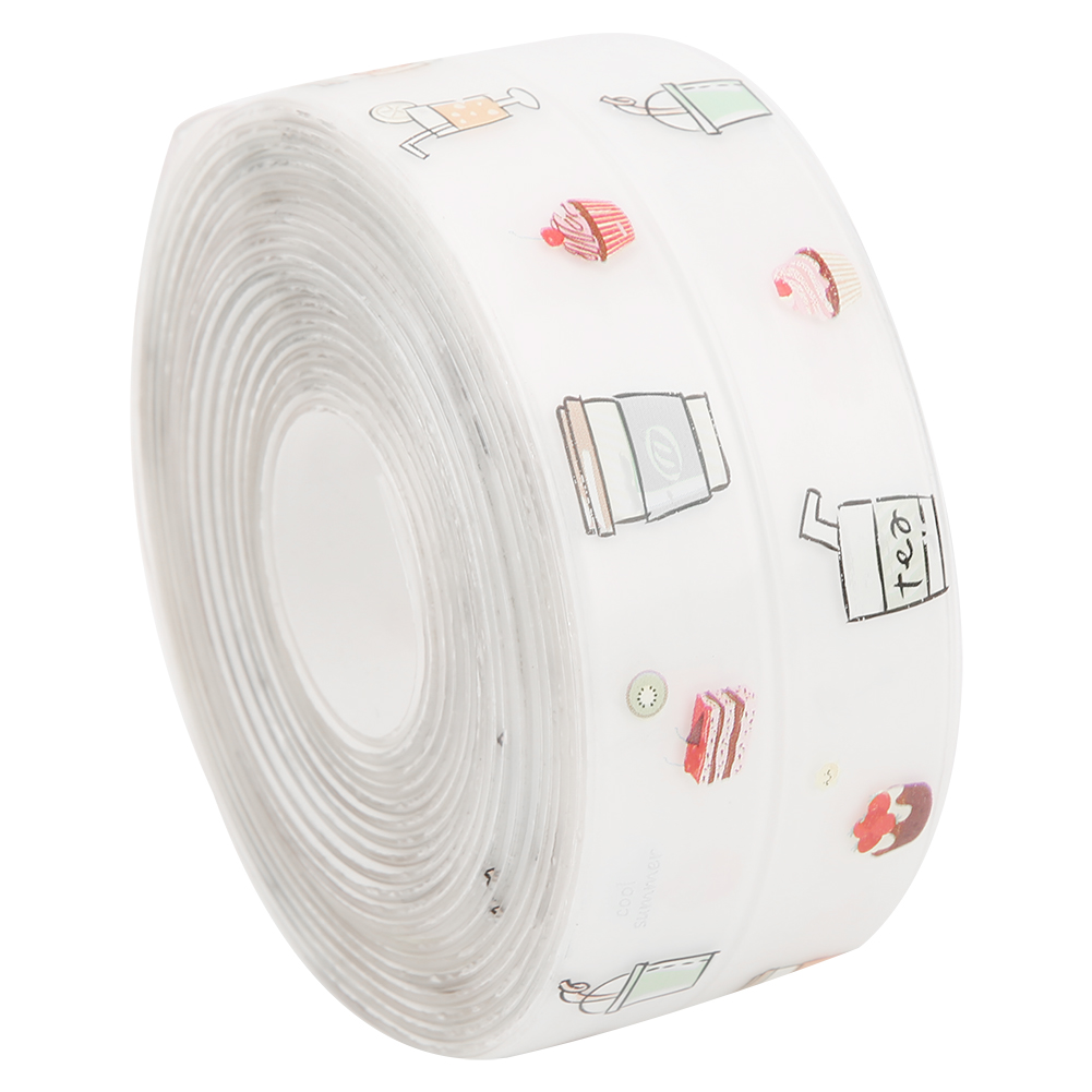 3,8 Cm X 3,2 M Pvc Stilvolle Fugenleiste Für Küche Und Bad, Wasserdicht, Schimmelresistent, Dichtungsband (transparent, Kaffee-dessert-optik)