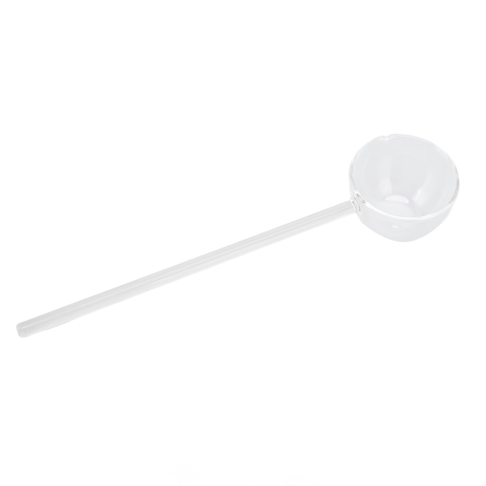 Hitzebeständiger Glaslöffel, Langer, Eleganter Griff, Transparent, Perfekt Zum Kochen, Für Getränke, Suppen, Milch Und Zum Umrühren, Trendiges Küchenutensil Für Influencer, Farbenfrohes Set.